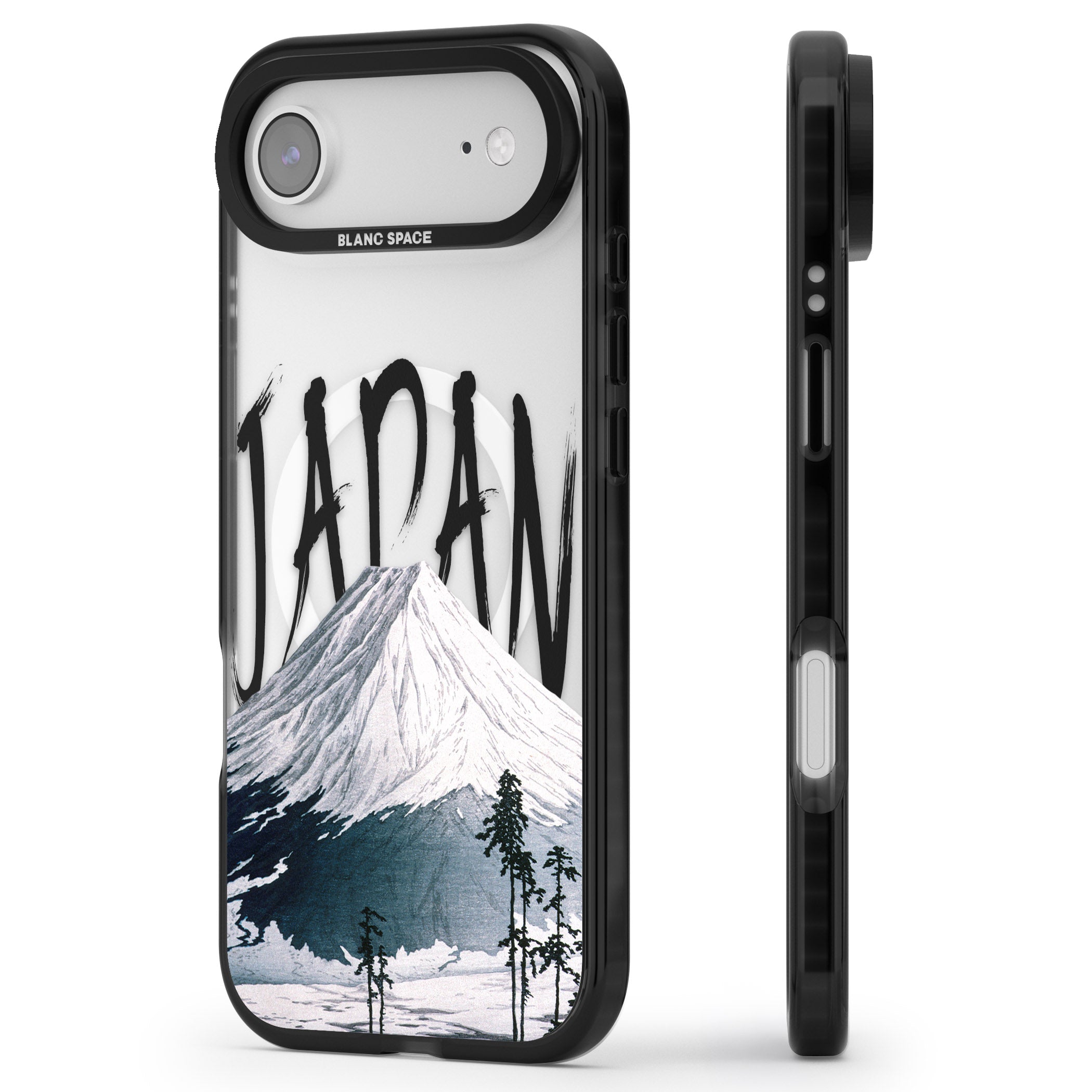Mount Fuji Cutout iPhone 17 Air Impact Pro Black Phone Case Side Profile