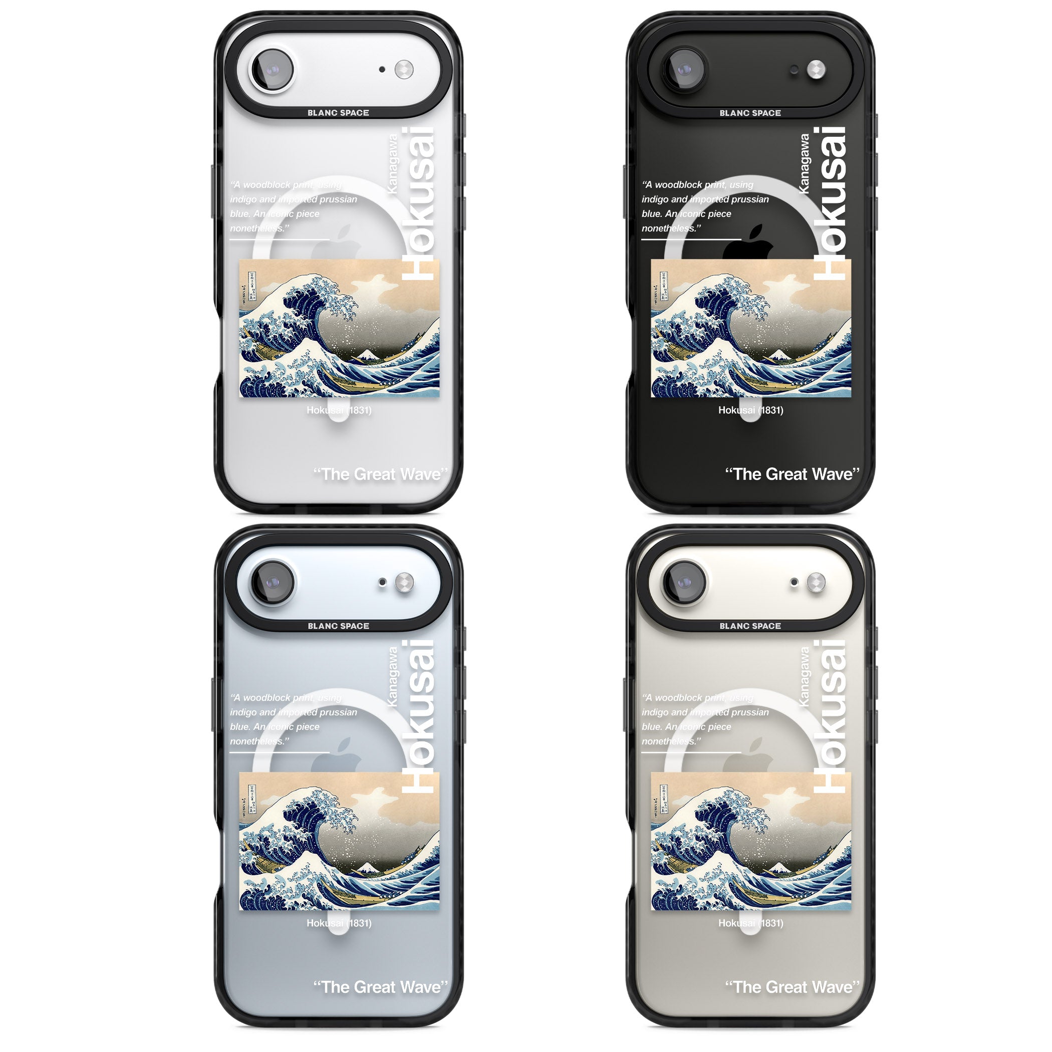 The Great Wave iPhone 17 Air Impact Pro Black Phone Case APT Impact Protection