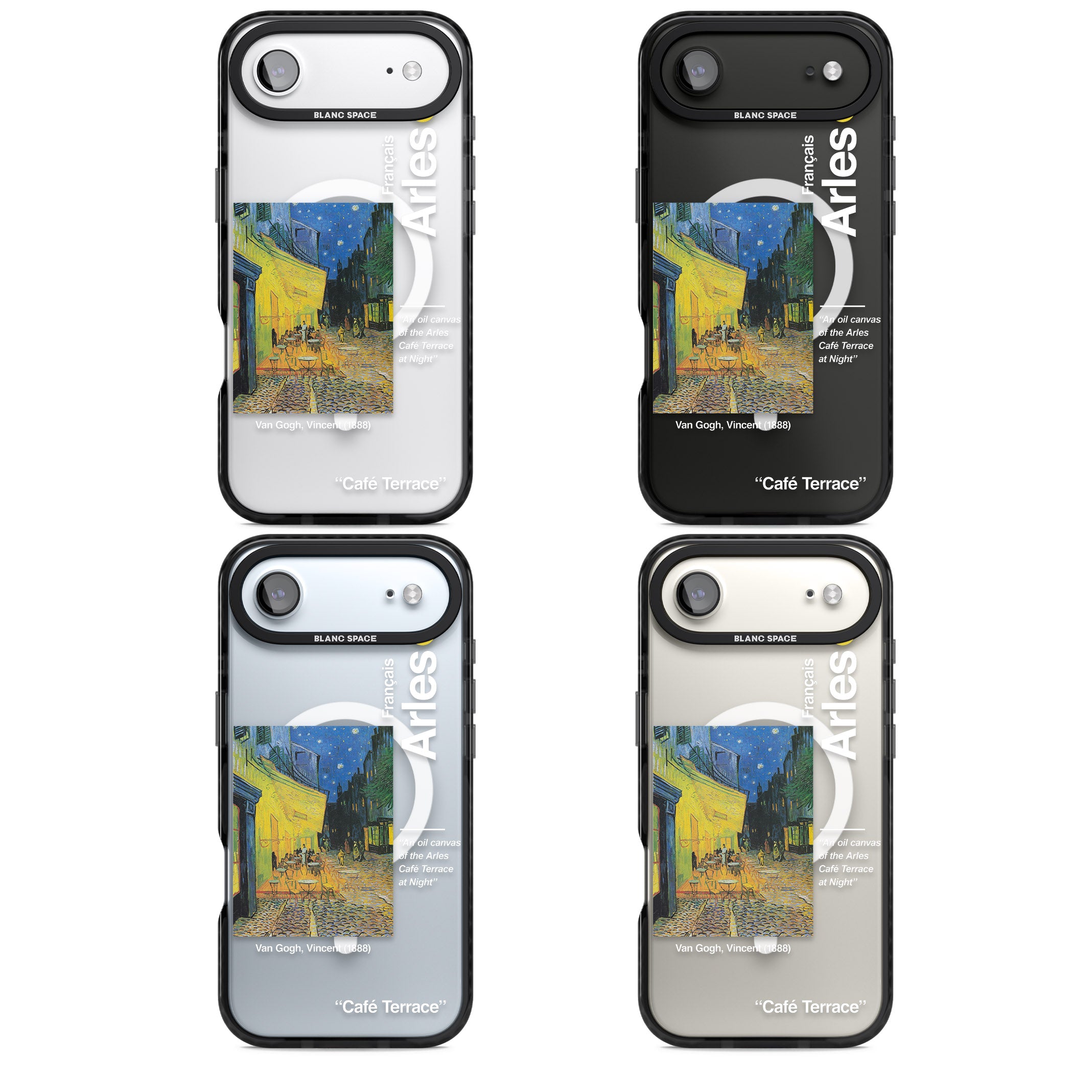 Cafe Terrace At Night iPhone 17 Air Impact Pro Black Phone Case APT Impact Protection