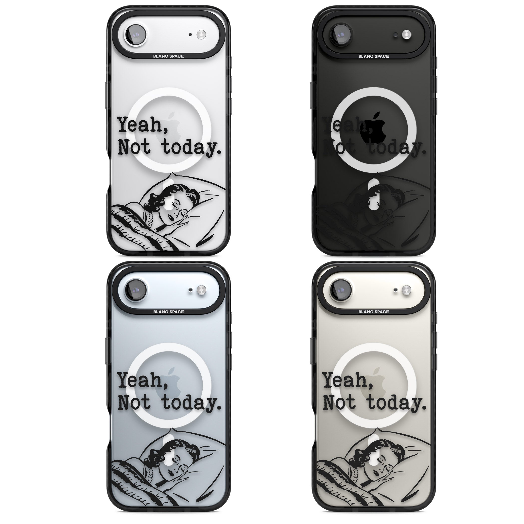 Yeah, Not Today iPhone 17 Air Impact Pro Black Phone Case APT Impact Protection