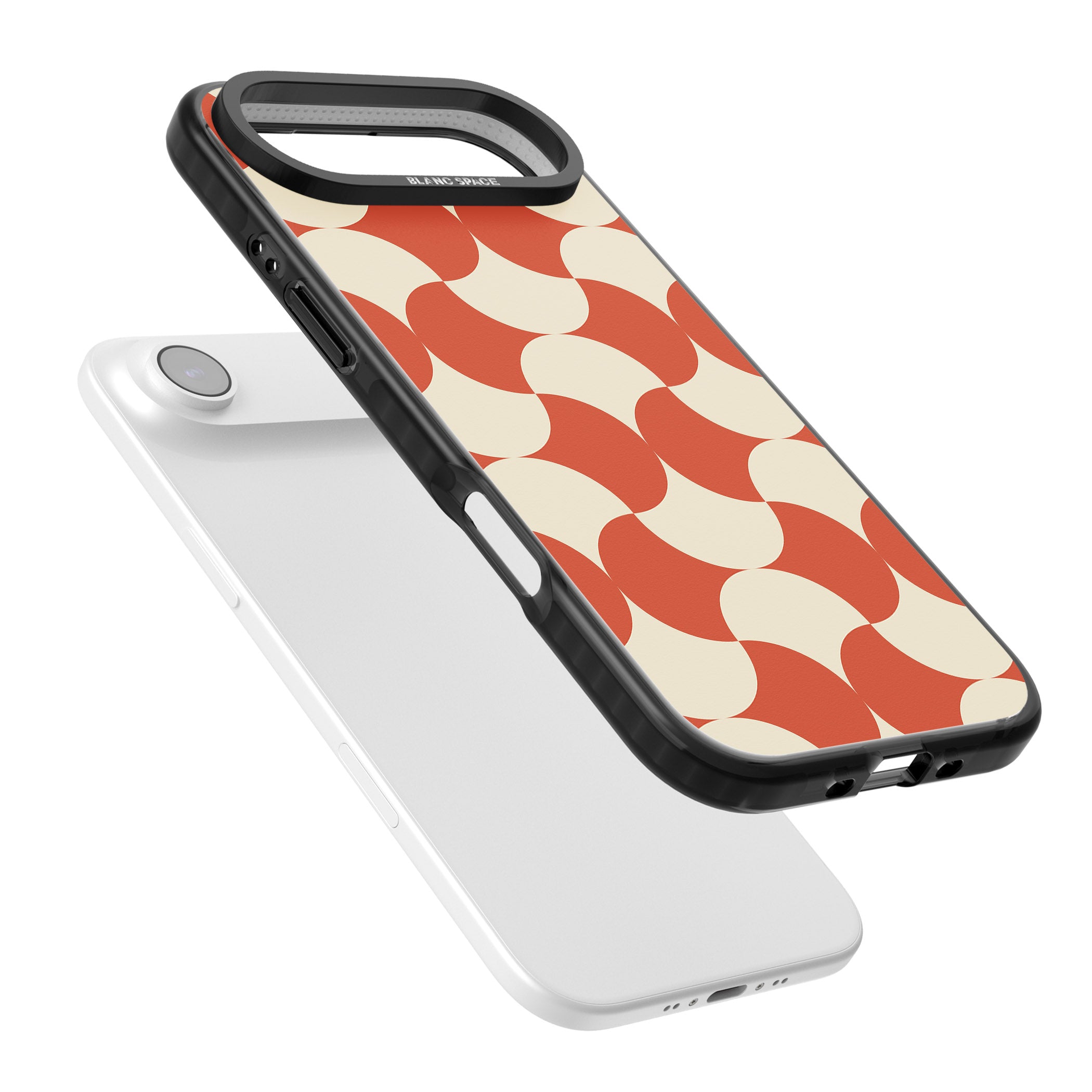 Abstract Retro Shapes iPhone 17 Air Impact Pro Black Phone Case Colours