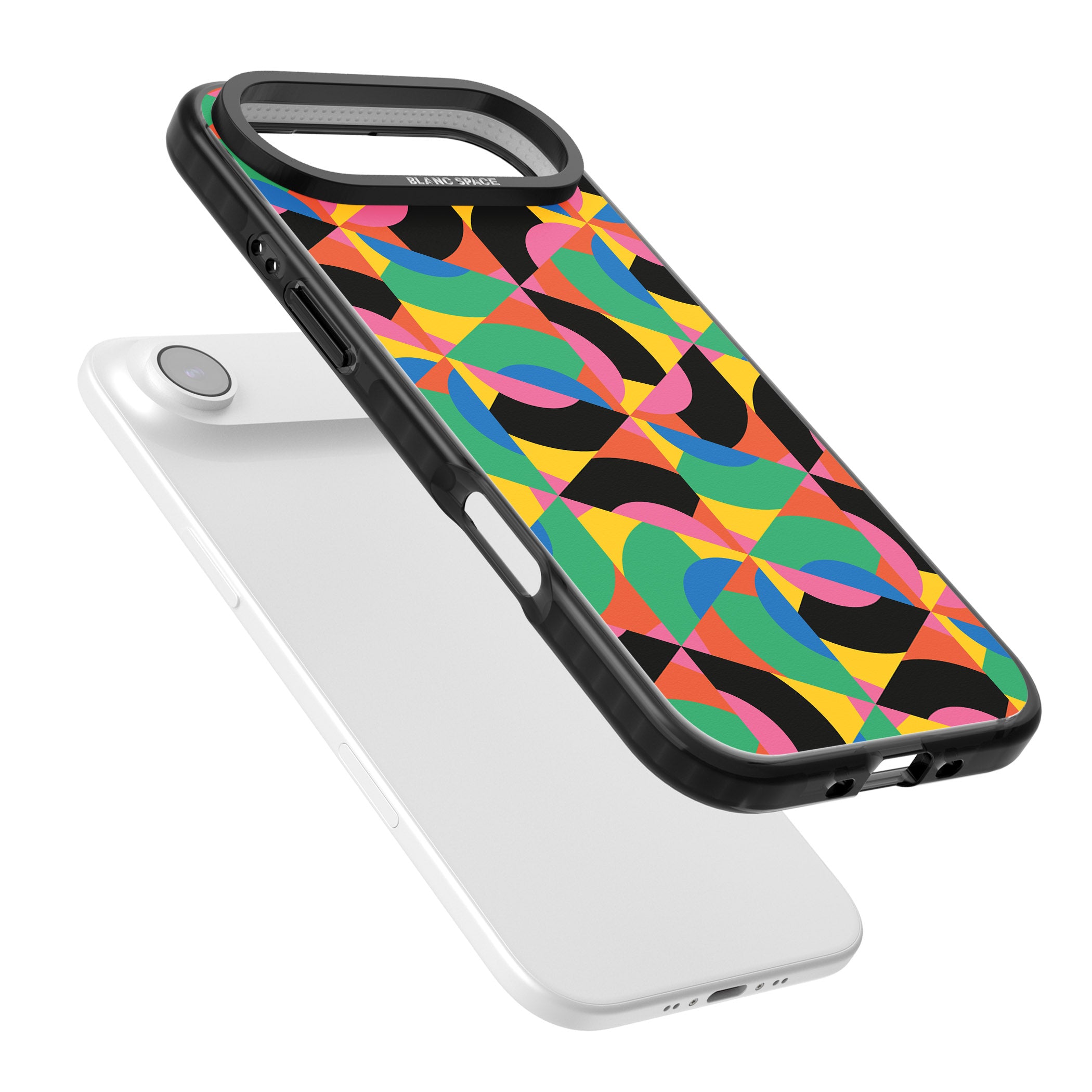 Abstract Carnival iPhone 17 Air Impact Pro Black Phone Case Colours