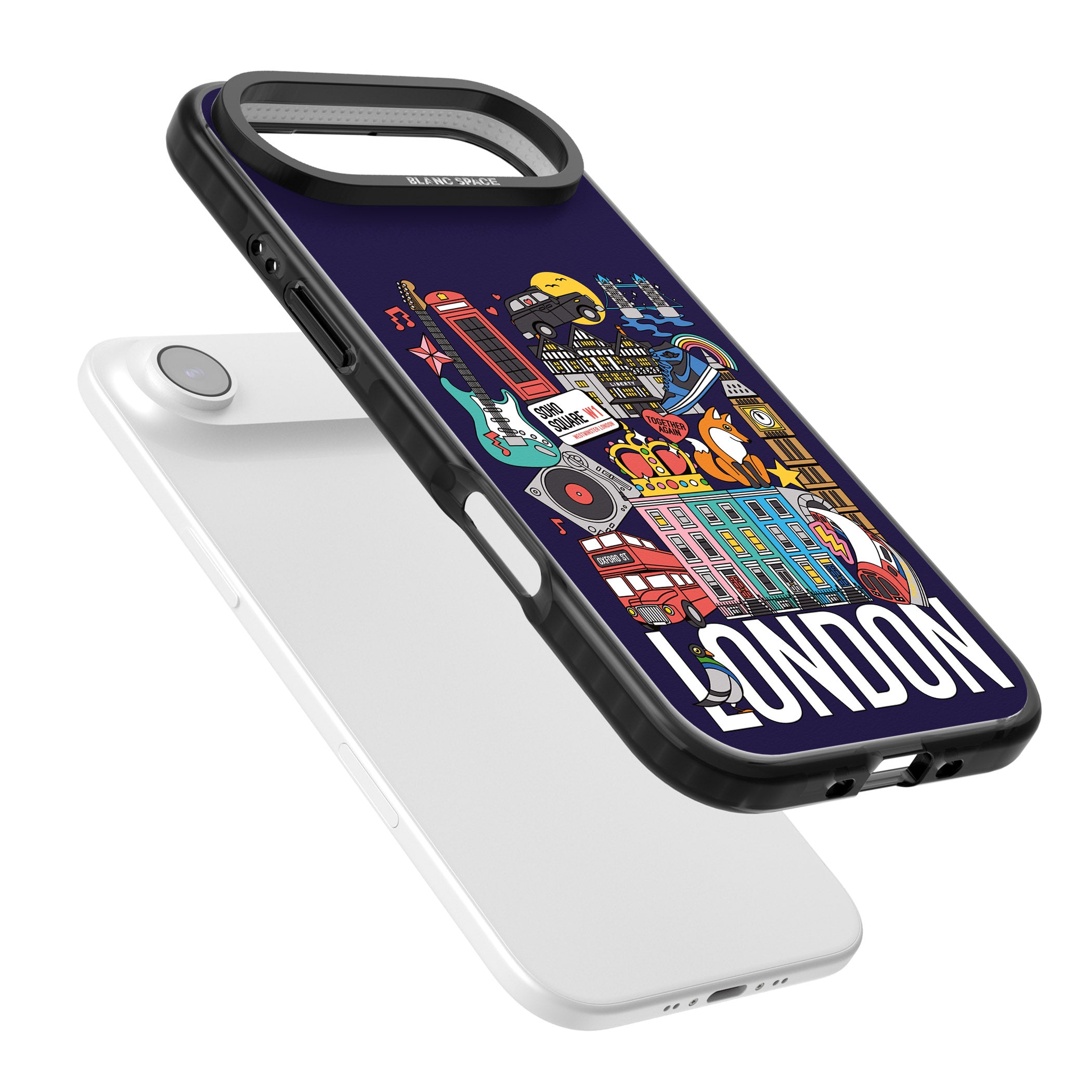 London Calling iPhone 17 Air Impact Pro Black Phone Case Colours