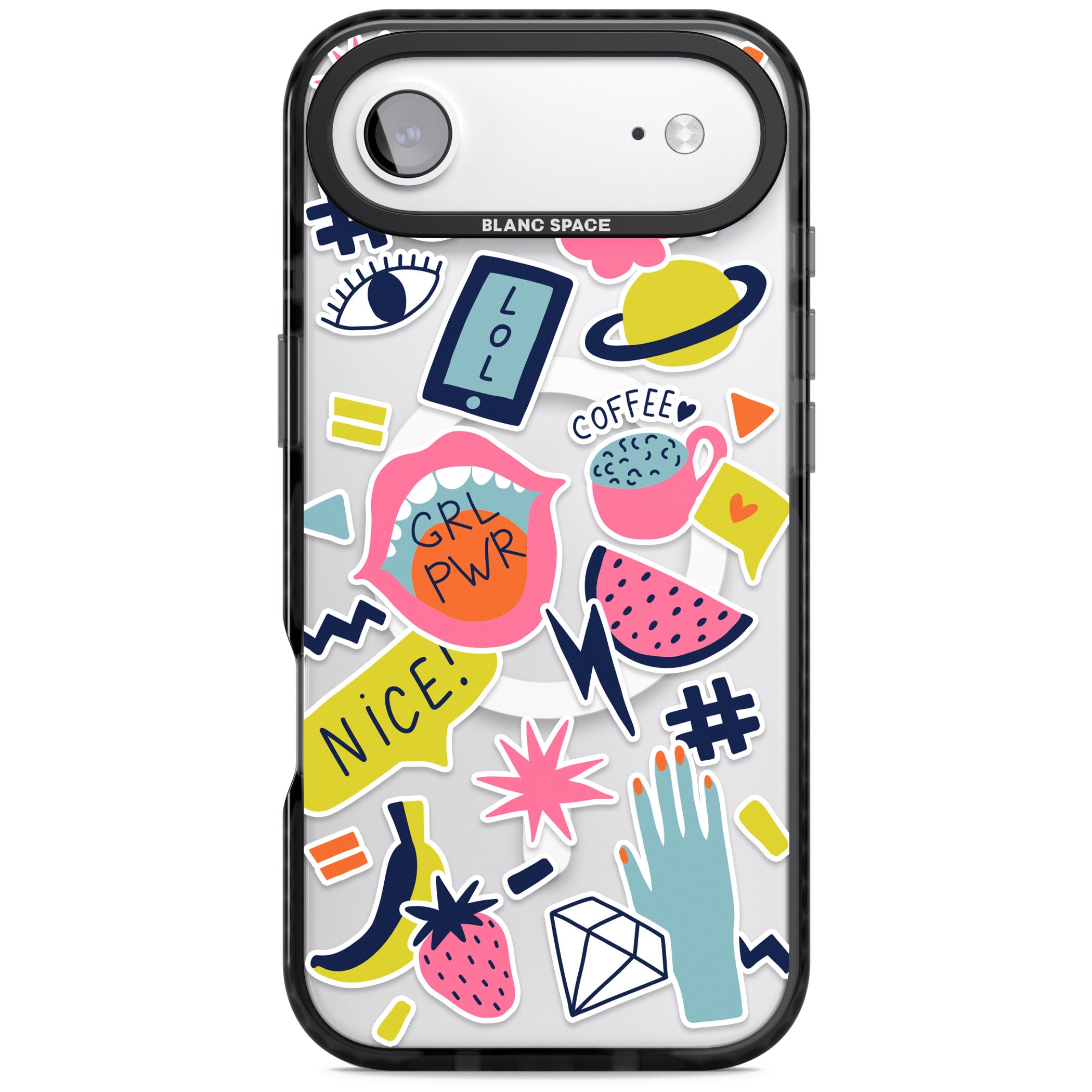 Grl Pwr iPhone 17 Air Impact Pro Black Phone Case