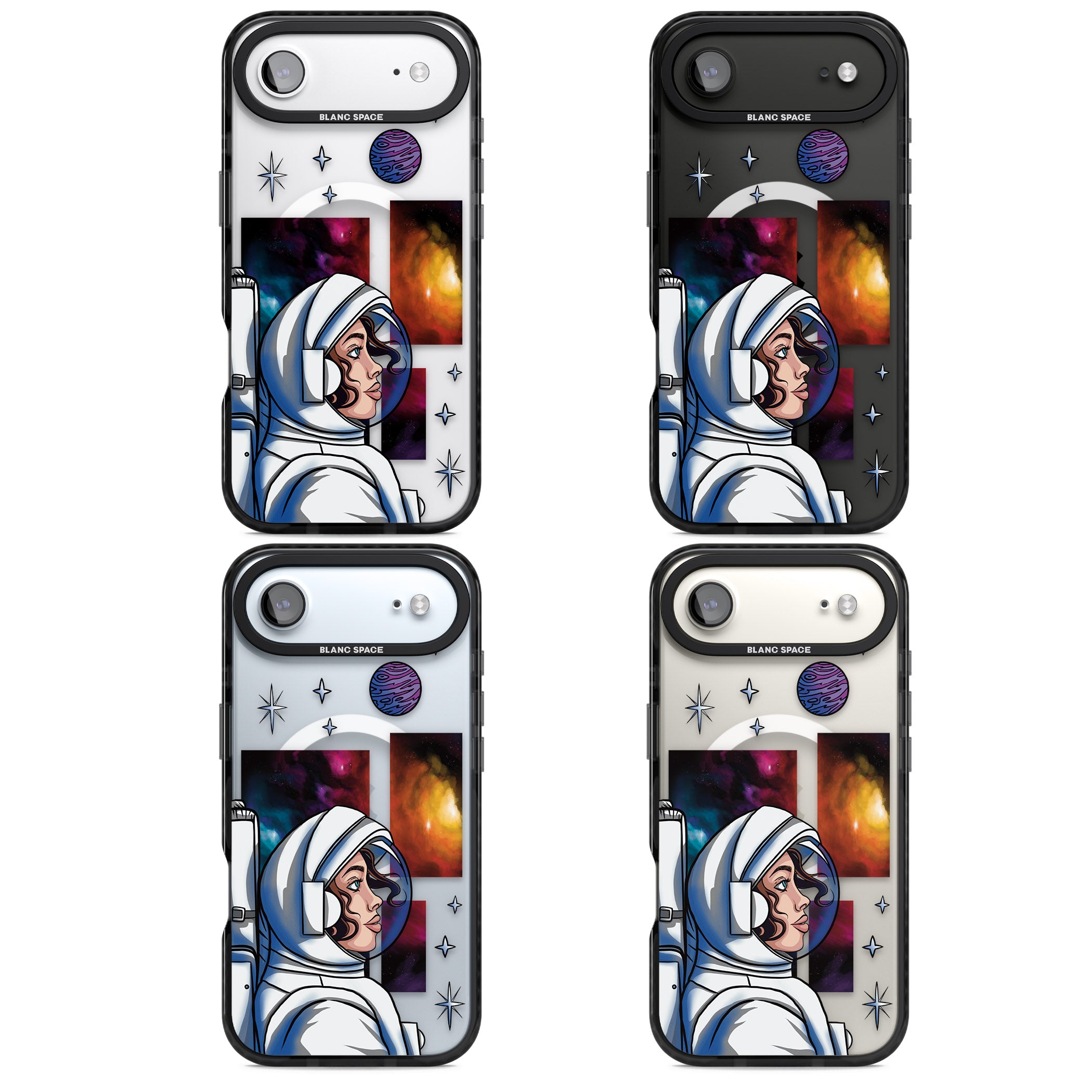 Cosmic Ambition iPhone 17 Air Impact Pro Black Phone Case APT Impact Protection