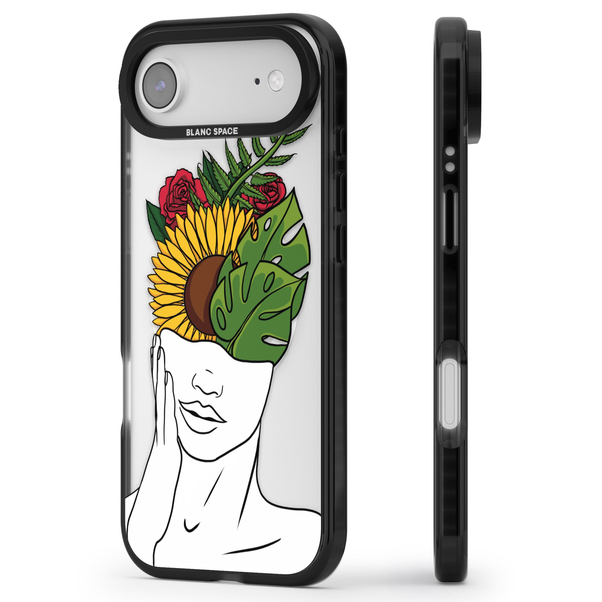 Let The Mind Flourish iPhone 17 Air Impact Pro Black Phone Case Side Profile