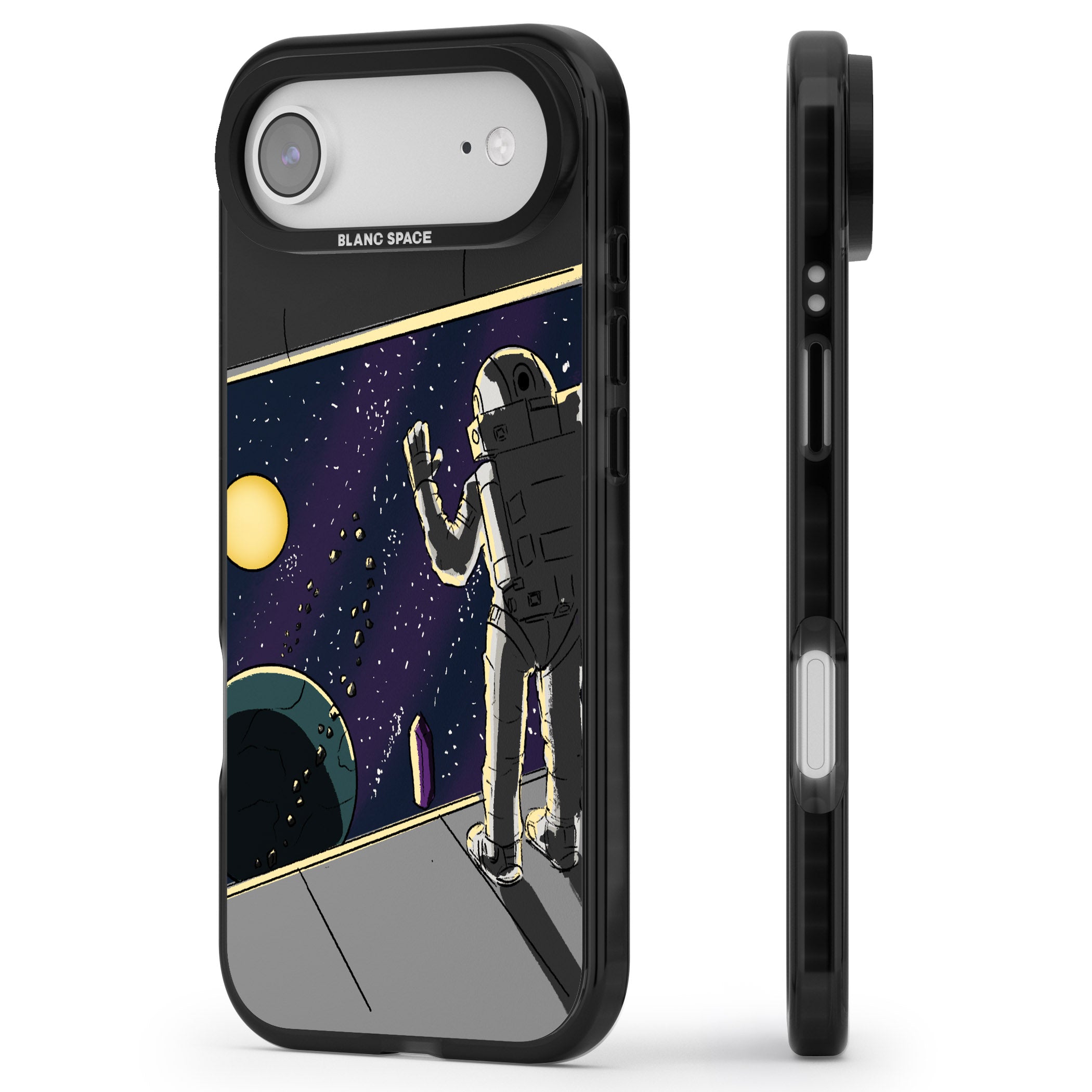 Home iPhone 17 Air Impact Pro Black Phone Case Side Profile