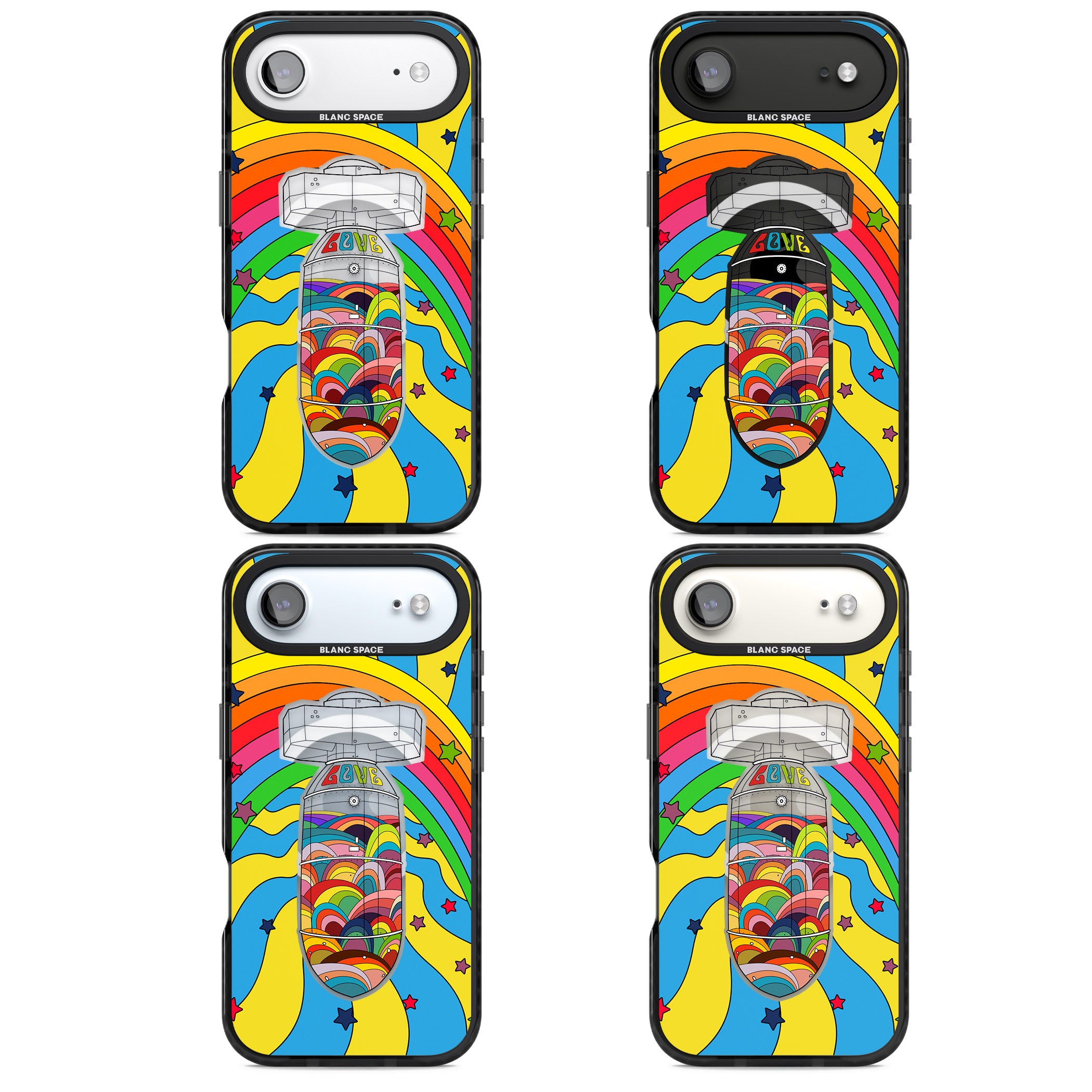 Love Bomb iPhone 17 Air Impact Pro Black Phone Case APT Impact Protection