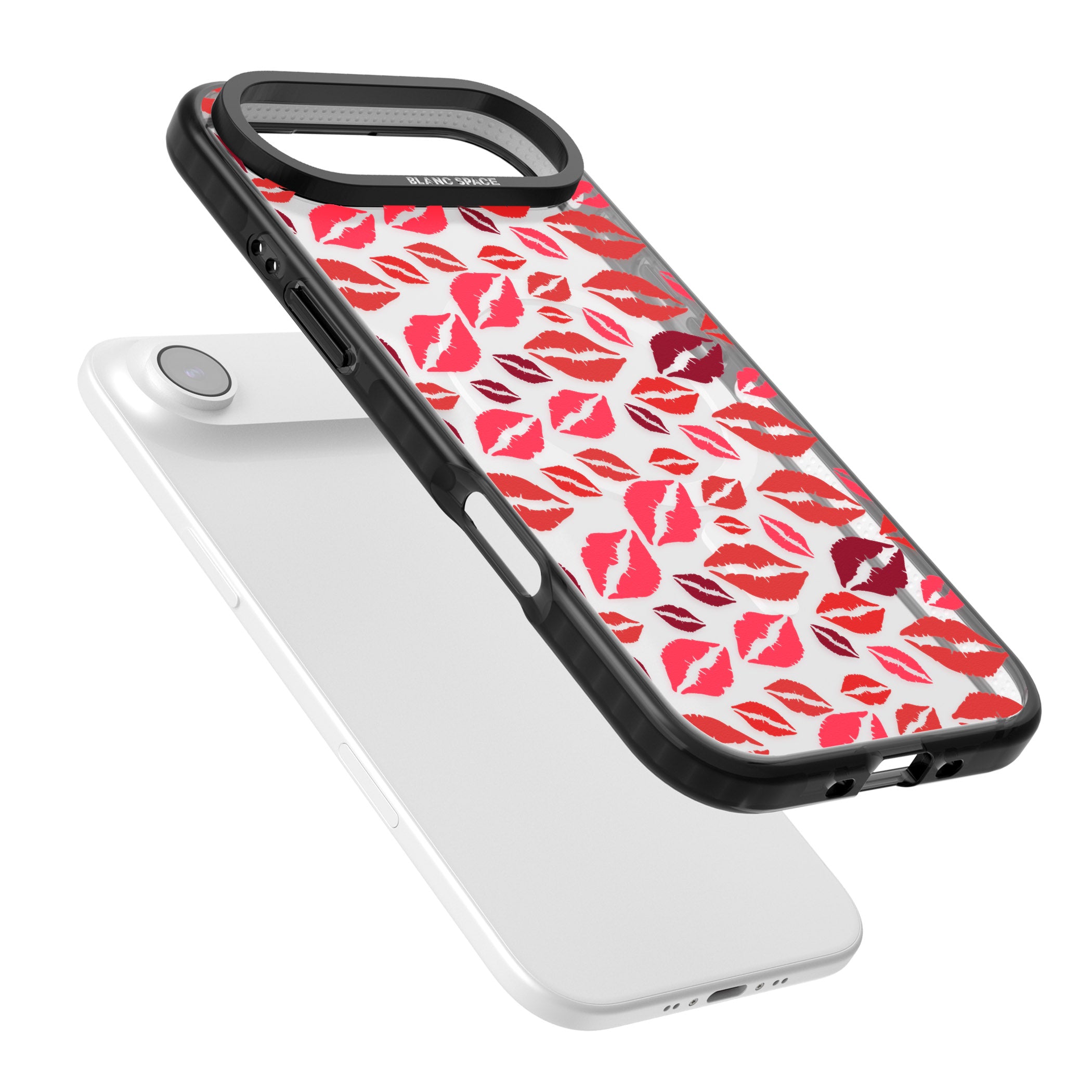 Lips Pattern iPhone 17 Air Impact Pro Black Phone Case Colours