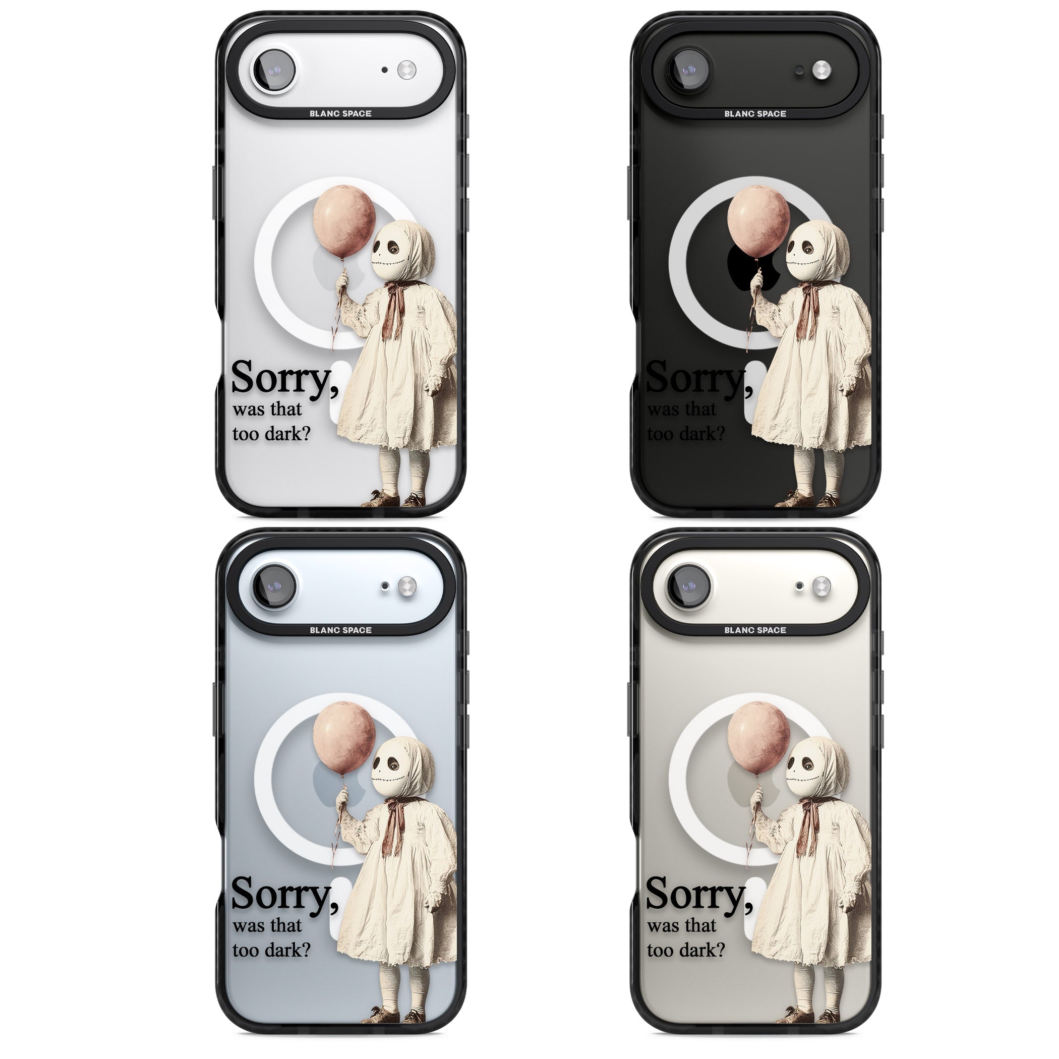 Sorry Was That Too Dark iPhone 17 Air Impact Pro Black Phone Case APT Impact Protection