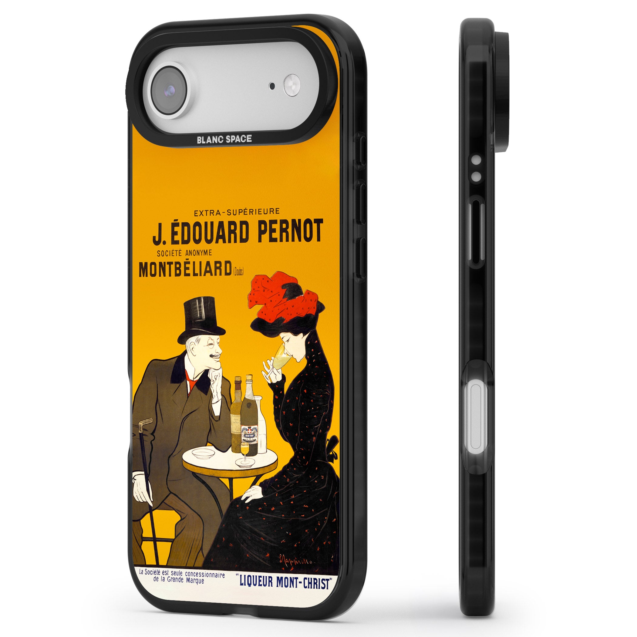 Absinthe, J.Edouard Pernot Poster iPhone 17 Air Impact Pro Black Phone Case Side Profile