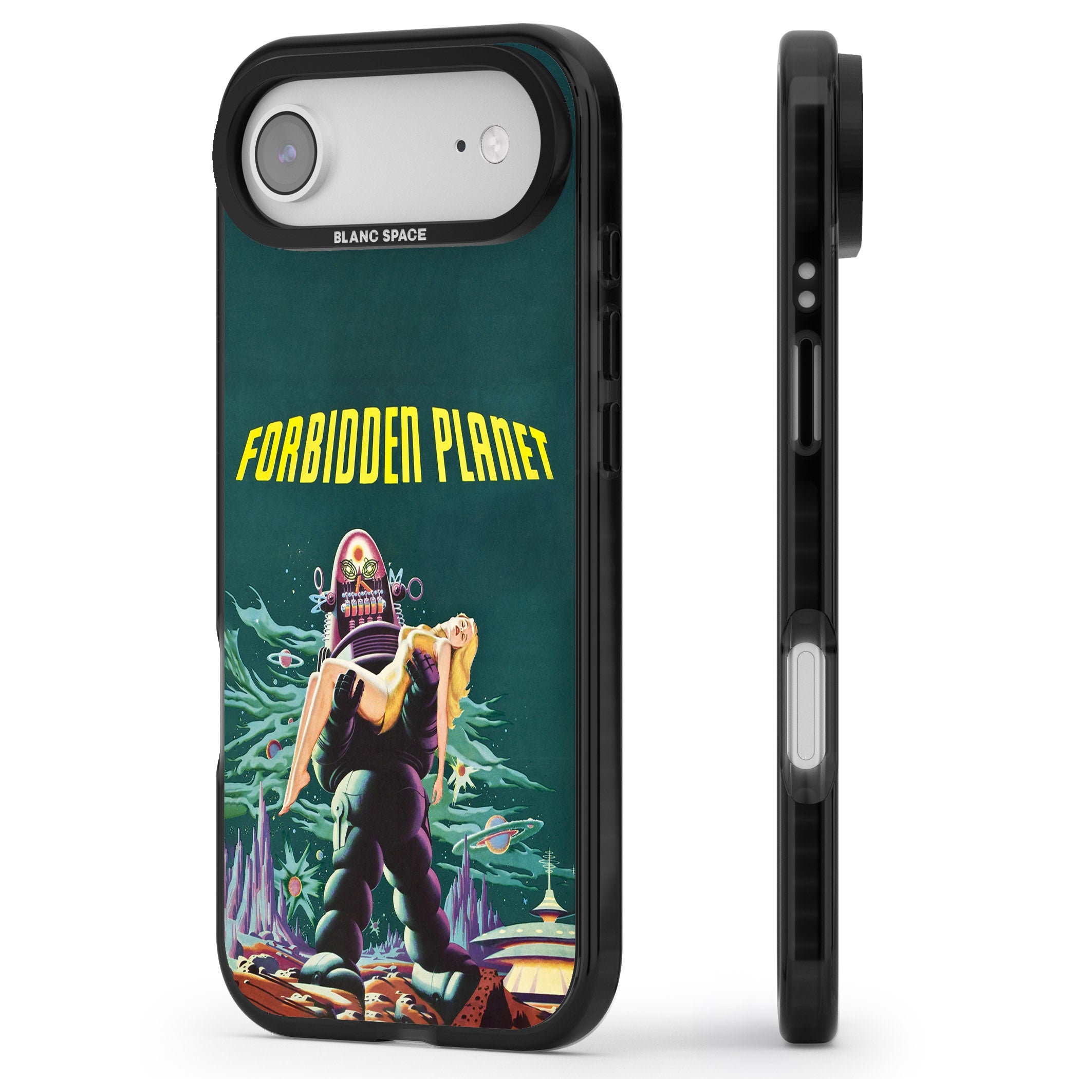 Forbidden Planet Poster iPhone 17 Air Impact Pro Black Phone Case Side Profile