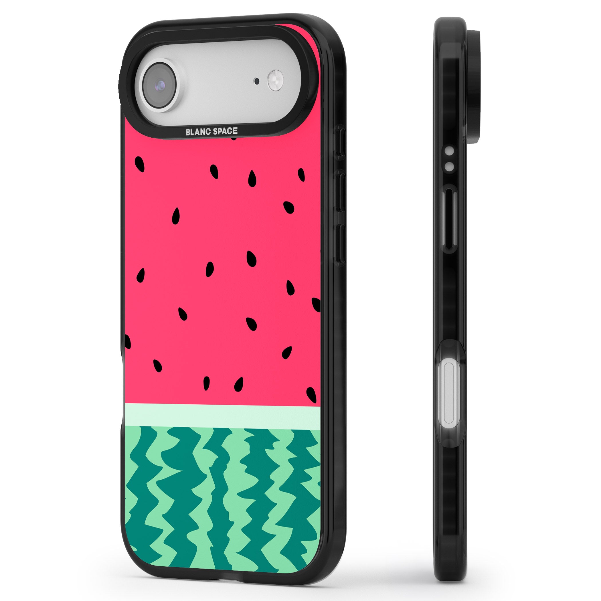 Full Watermelon iPhone 17 Air Impact Pro Black Phone Case Side Profile
