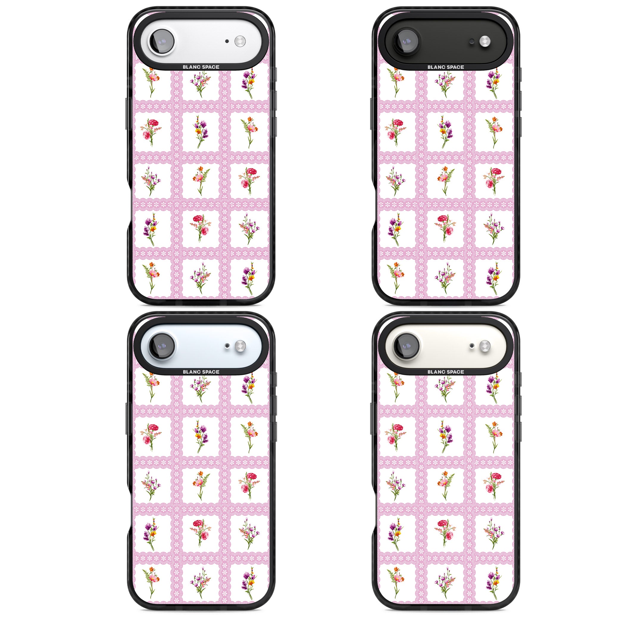 Wildflower Windows iPhone 17 Air Impact Pro Black Phone Case APT Impact Protection