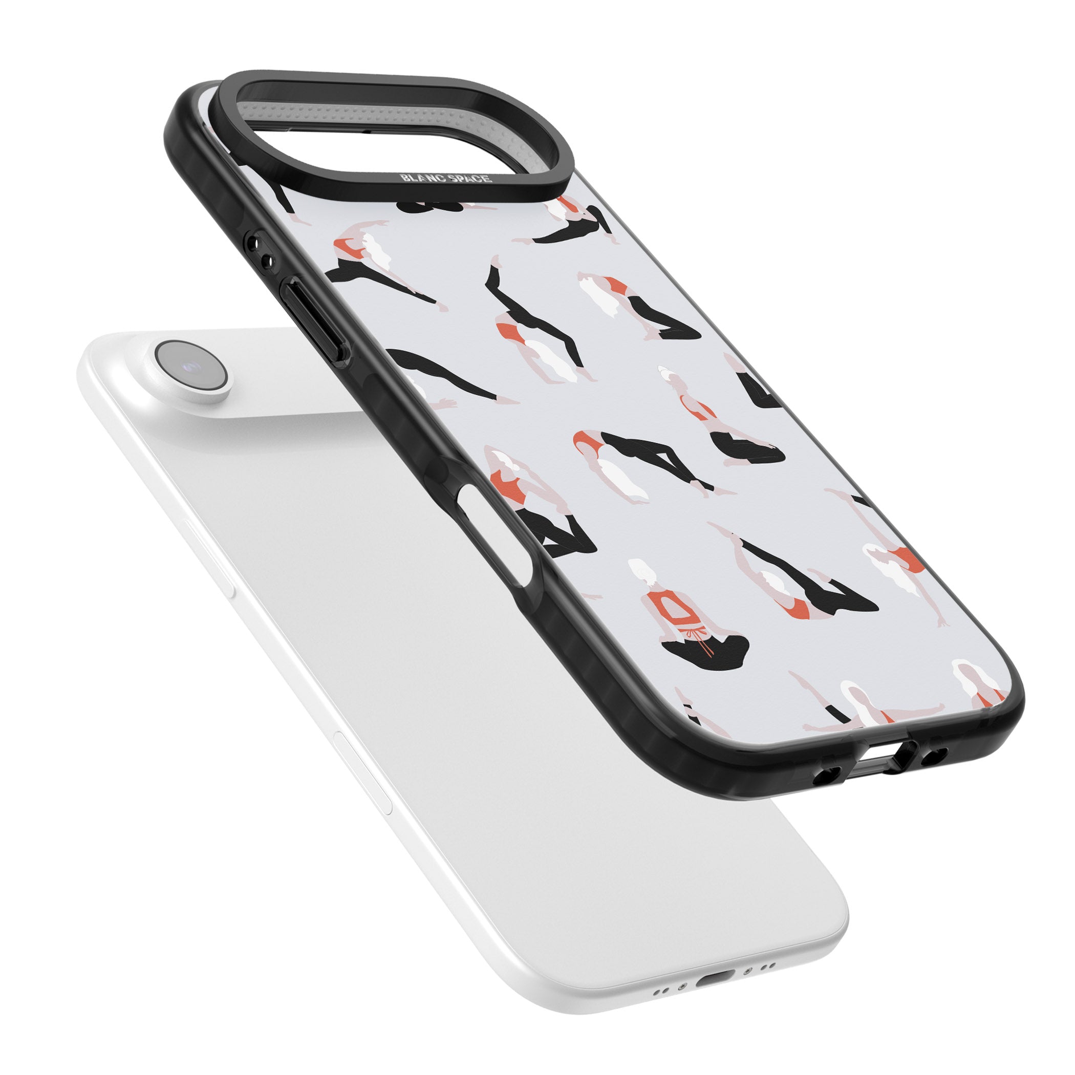 Yoga Poses Standard iPhone 17 Air Impact Pro Black Phone Case Colours