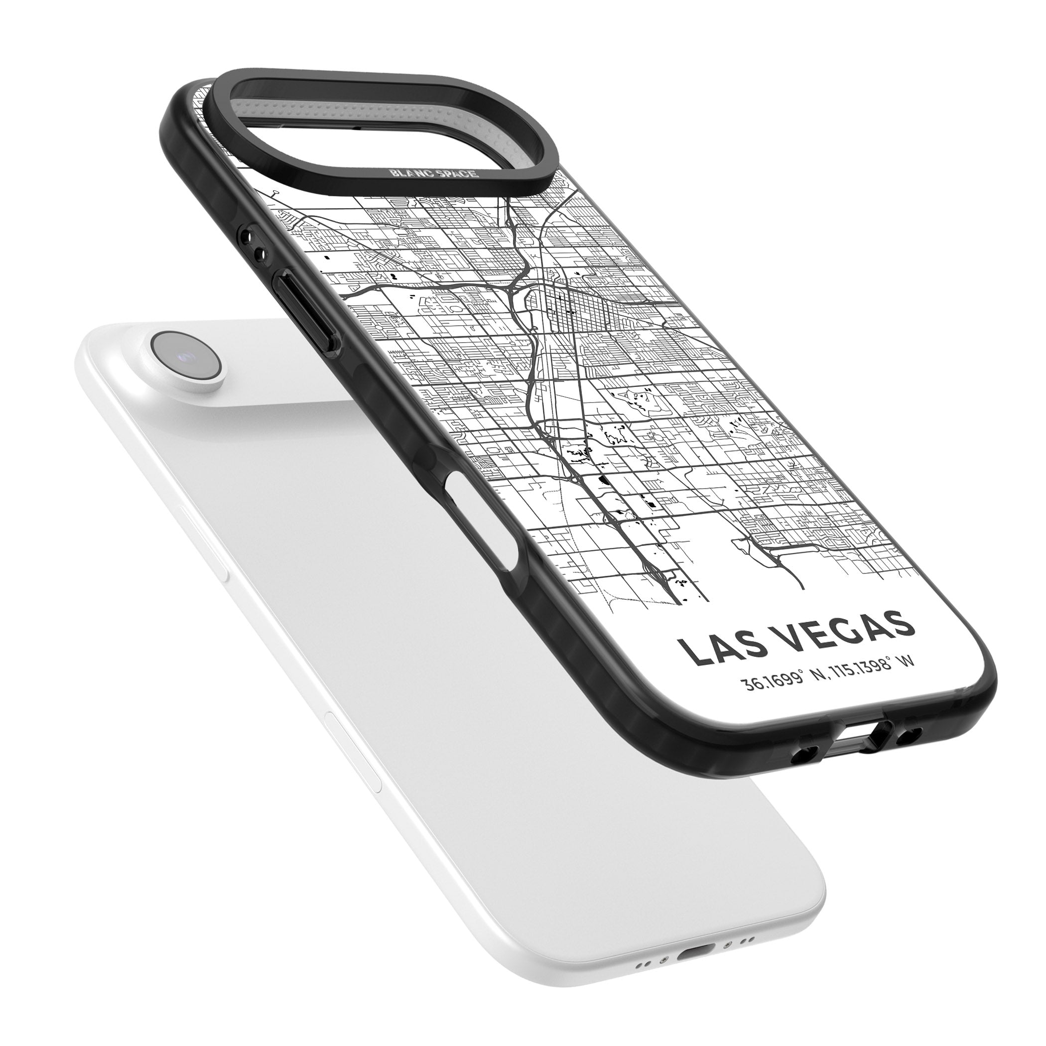 Las Vegas Map iPhone 17 Air Impact Black Phone Case Colours