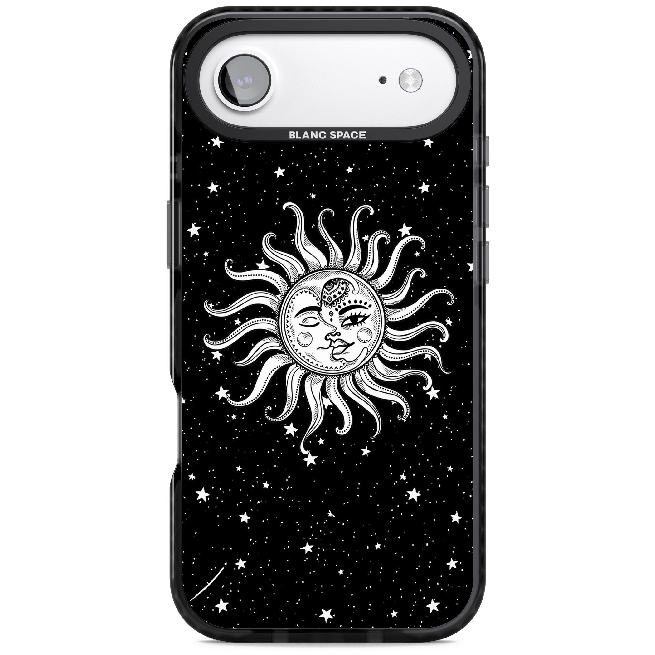 Mystic Sun Moon iPhone 17 Air Impact Black Phone Case