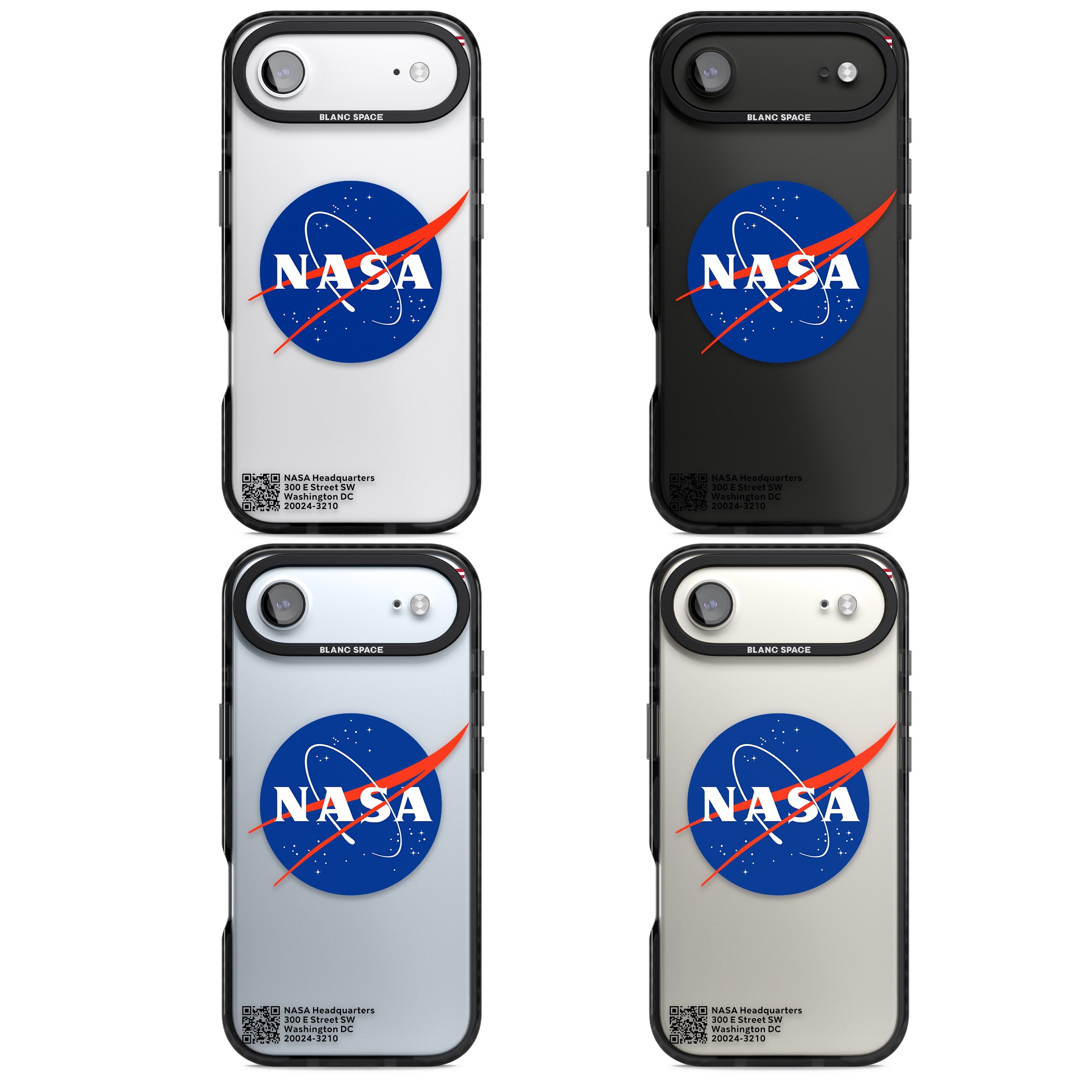 Nasa Meatball iPhone 17 Air Impact Black Phone Case APT Impact Protection