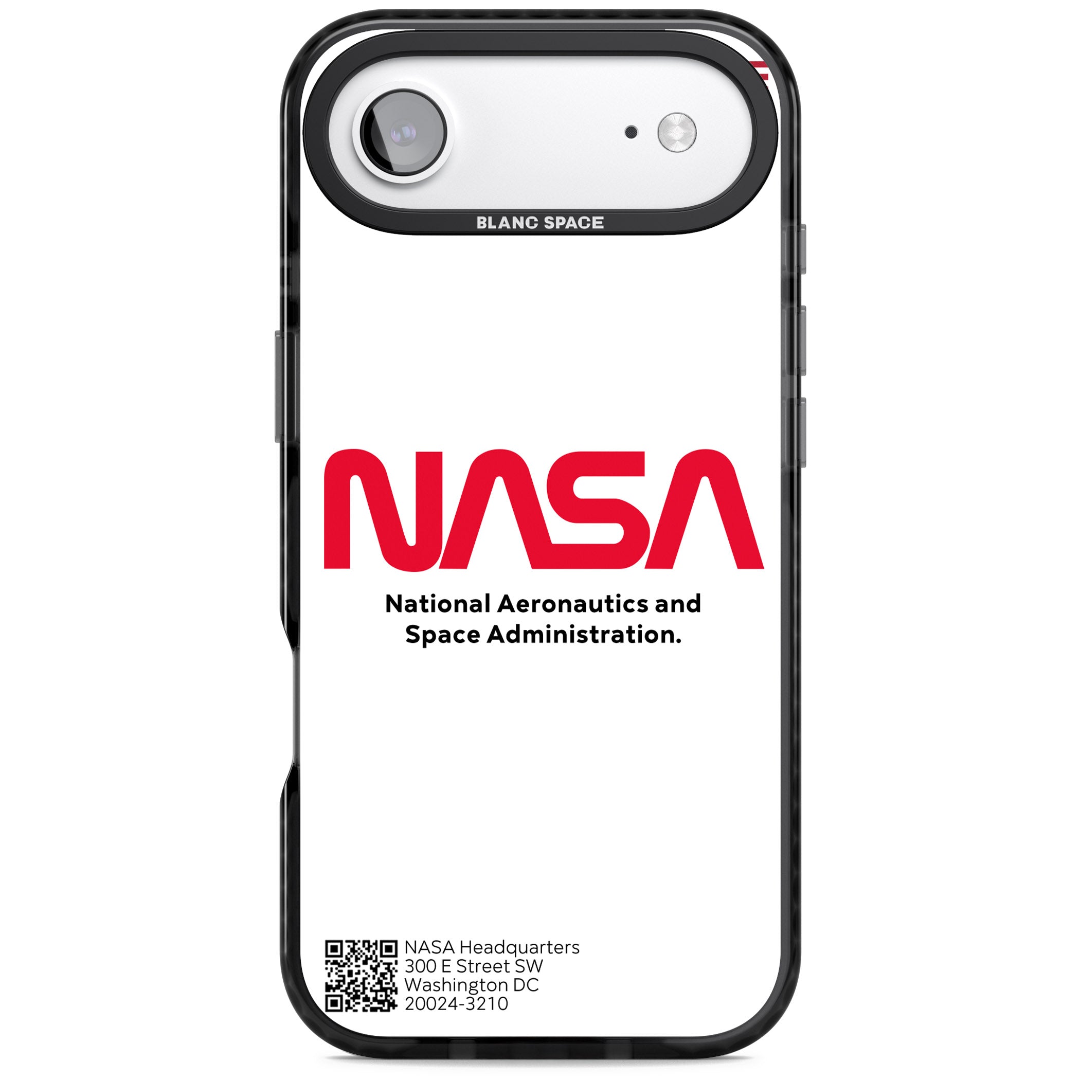 Nasa The Worm iPhone 17 Air Impact Black Phone Case