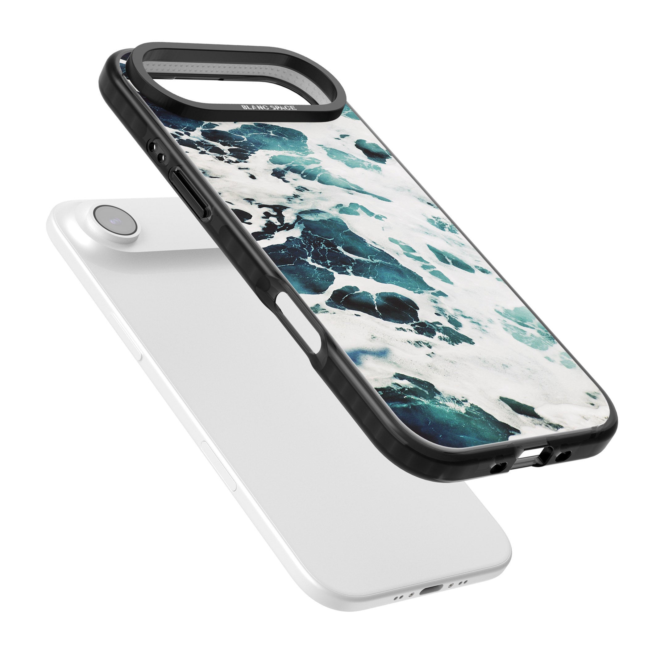 Ocean Surge iPhone 17 Air Impact Black Phone Case Colours