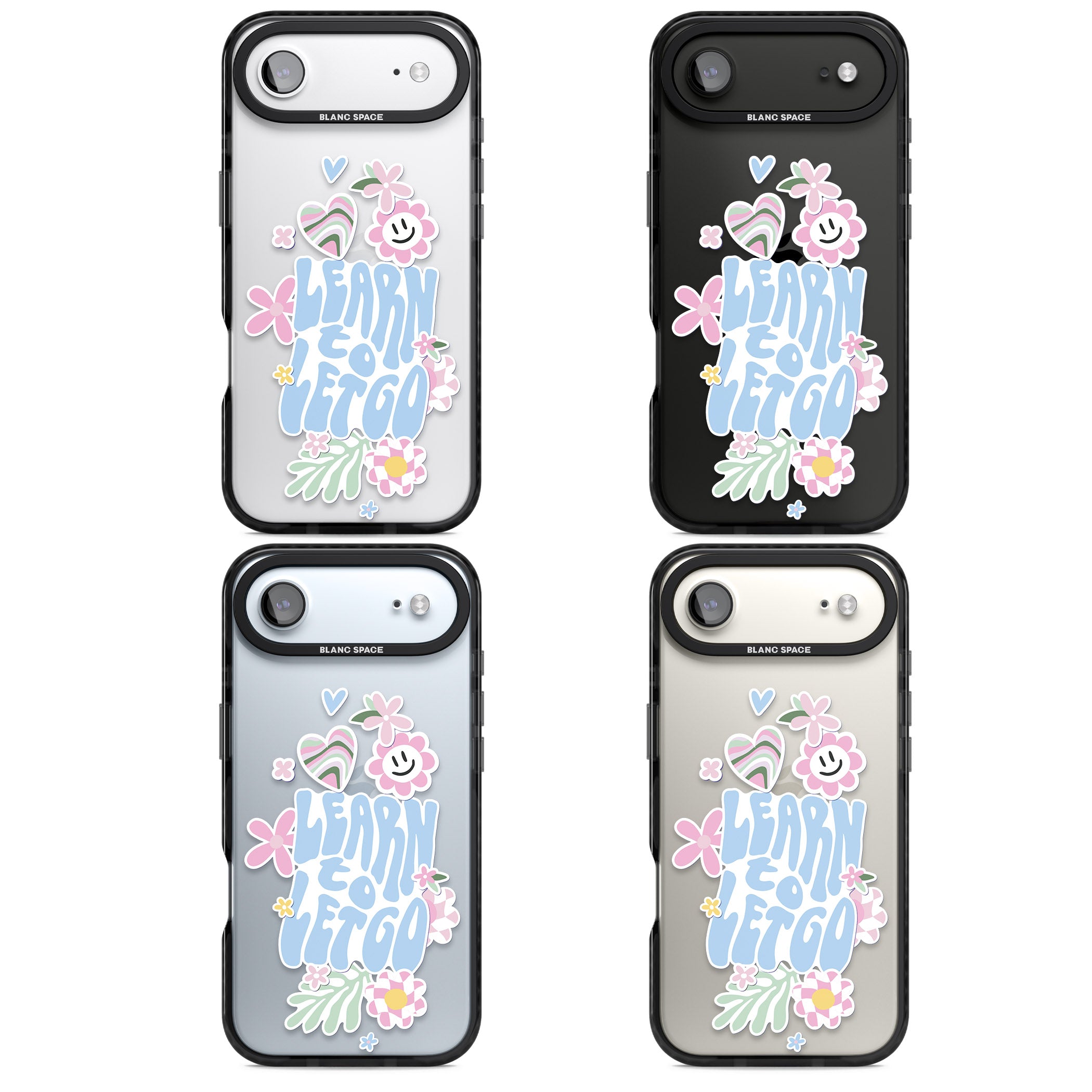 Learn To Let Go iPhone 17 Air Impact Black Phone Case APT Impact Protection