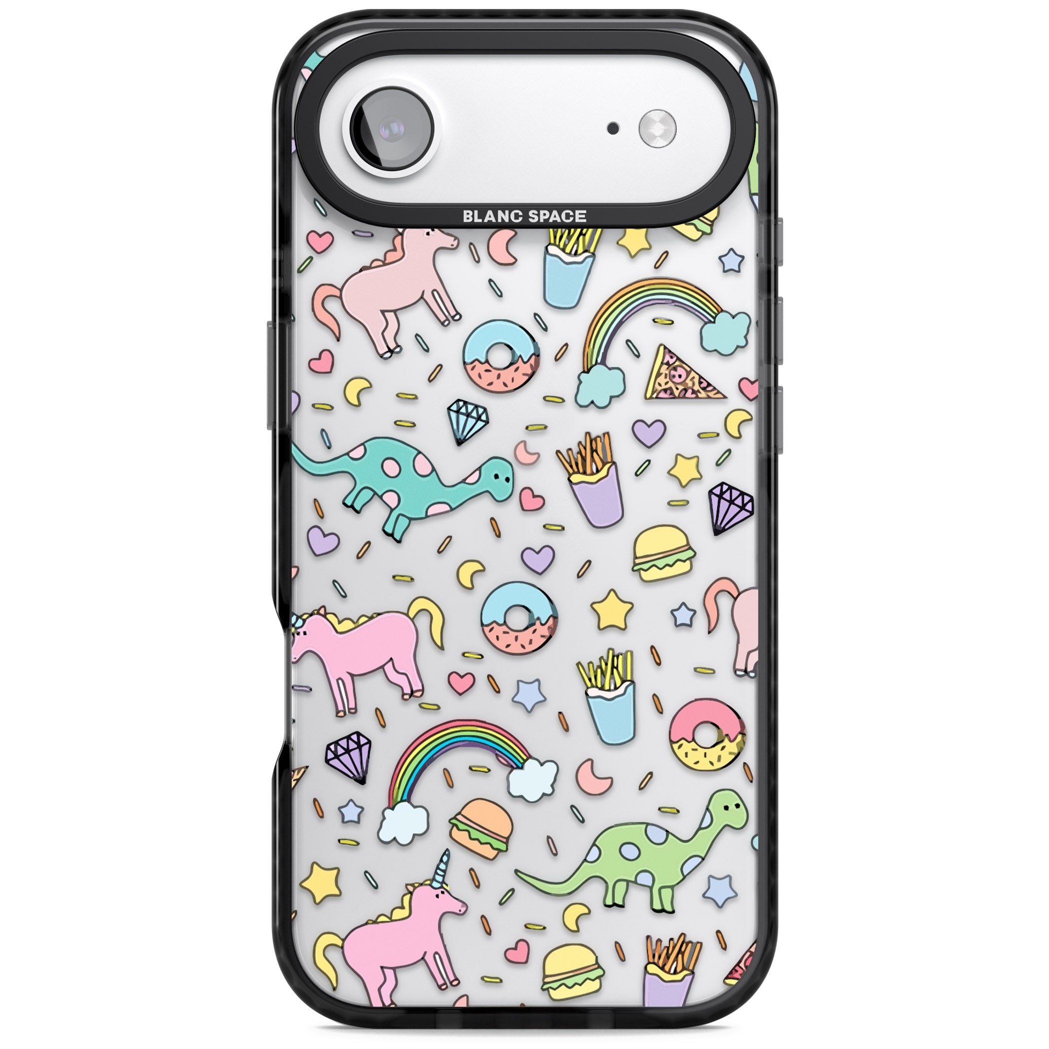 Cute Pattern iPhone 17 Air Impact Black Phone Case