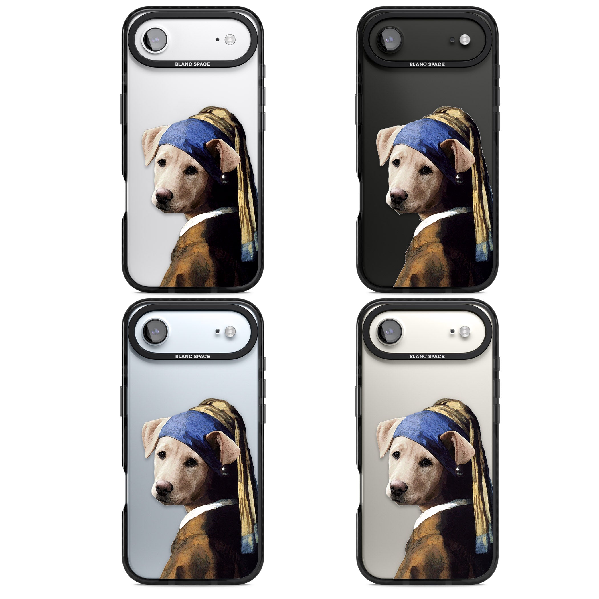 Doggo With A Pearl Earring iPhone 17 Air Impact Black Phone Case APT Impact Protection
