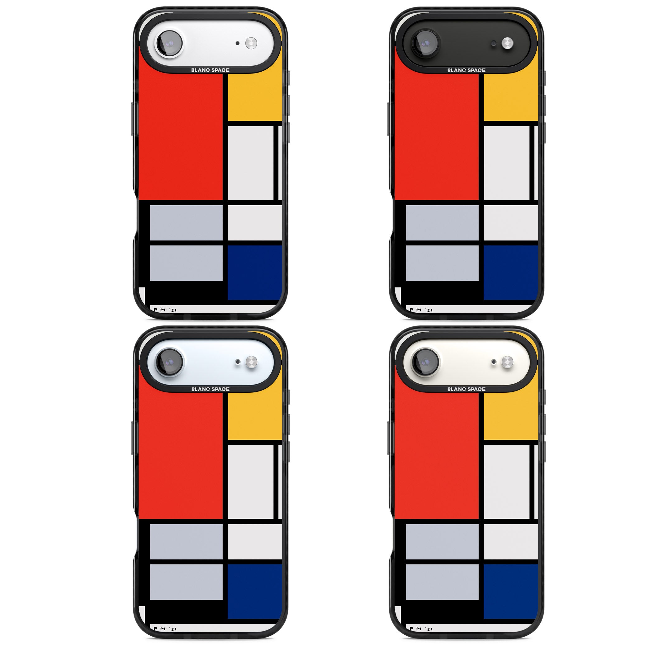 Piet Mondrian'S Composition iPhone 17 Air Impact Black Phone Case APT Impact Protection