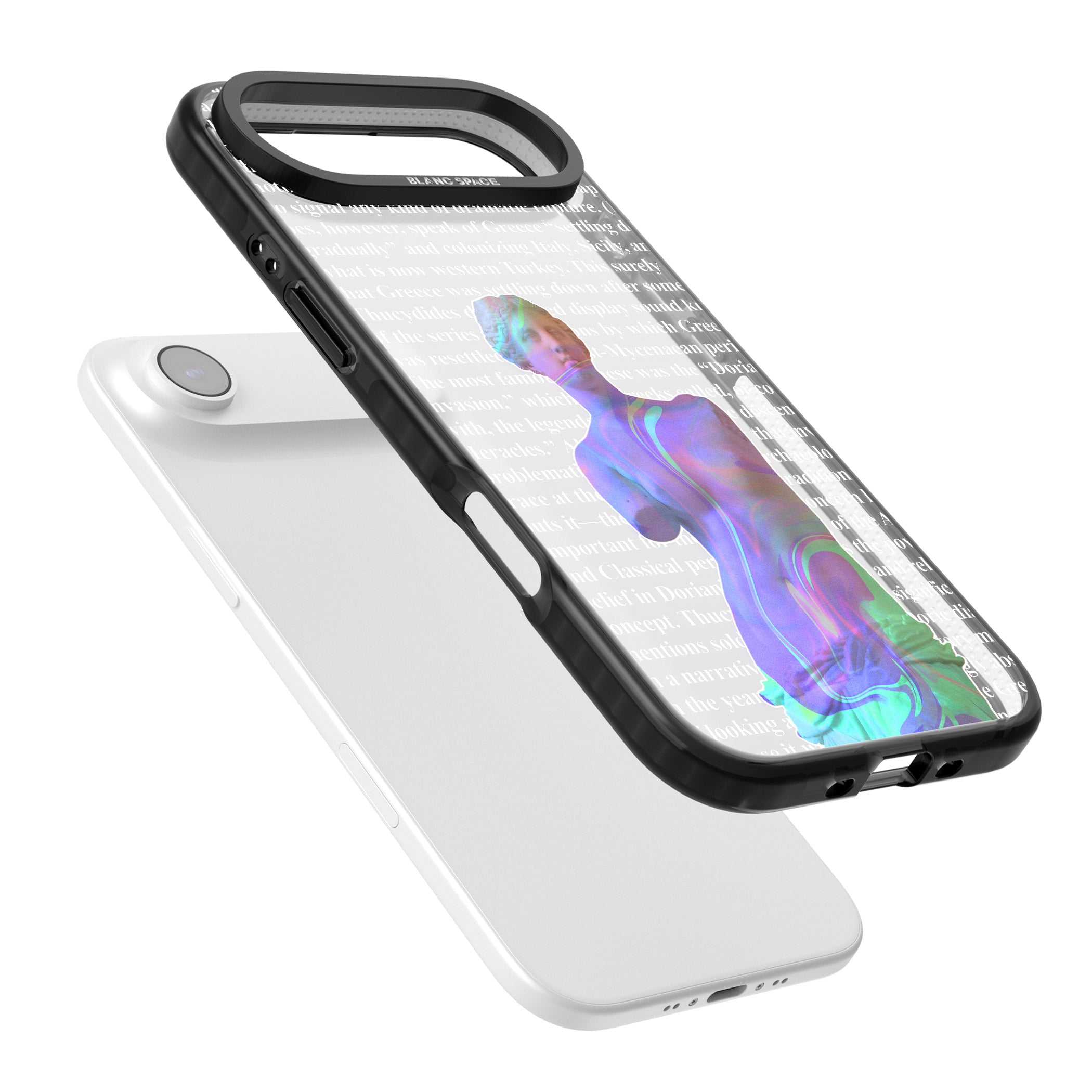 Iridescent De Milo iPhone 17 Air Impact Black Phone Case Colours