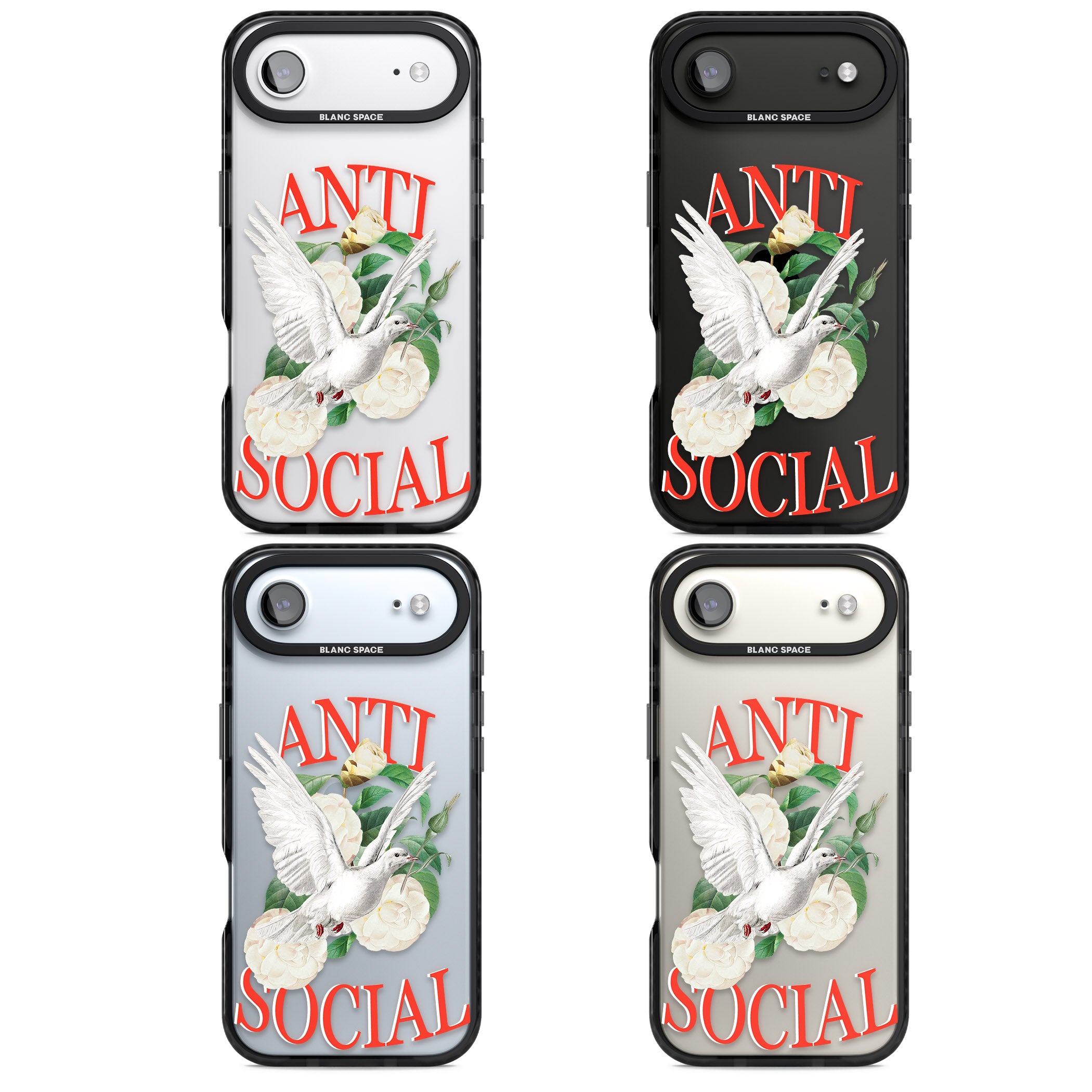 Anti Social iPhone 17 Air Impact Black Phone Case APT Impact Protection