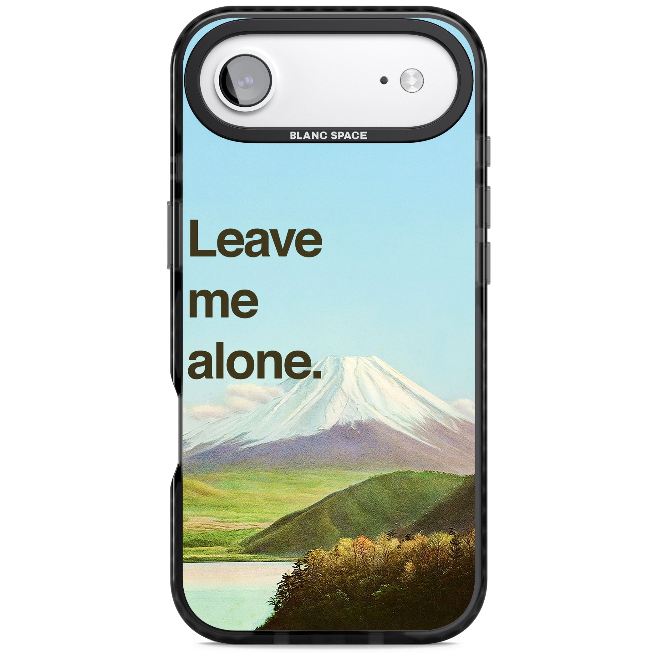 Leave Me Alone iPhone 17 Air Impact Black Phone Case