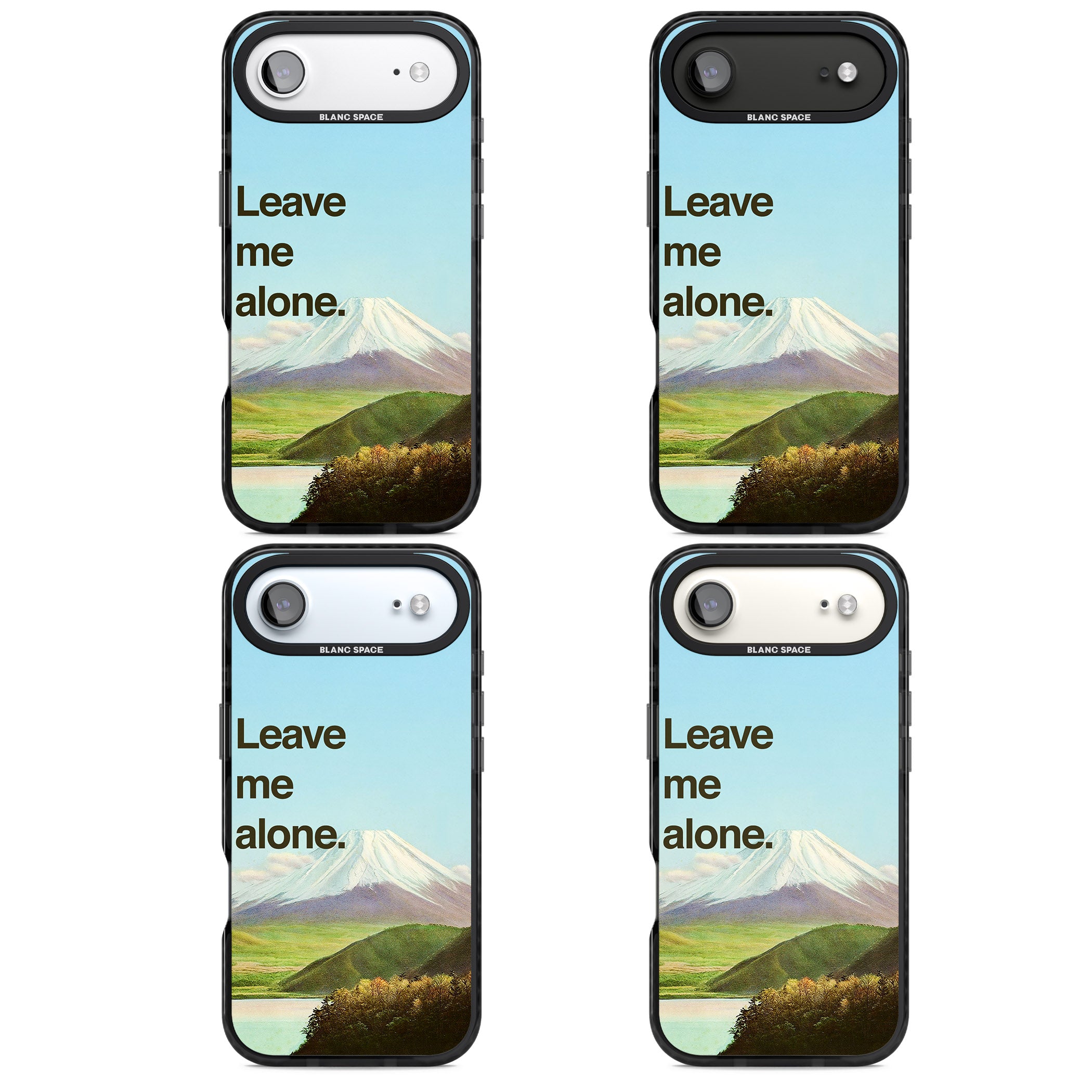 Leave Me Alone iPhone 17 Air Impact Black Phone Case APT Impact Protection