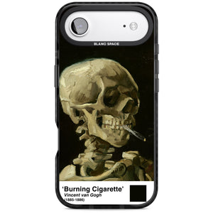 Skull Of A Skeleton With Burning Cigarette