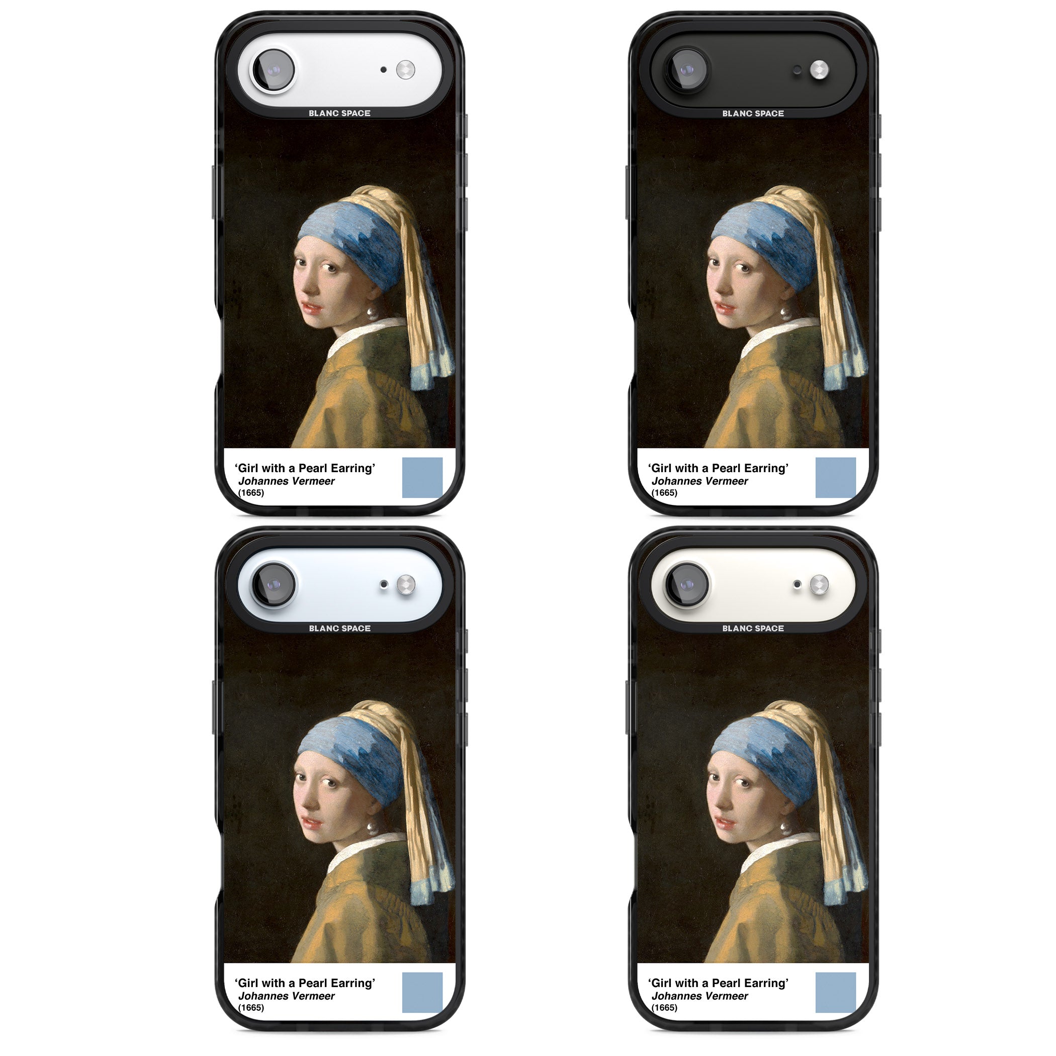 Girl With A Pearl Earring iPhone 17 Air Impact Black Phone Case APT Impact Protection