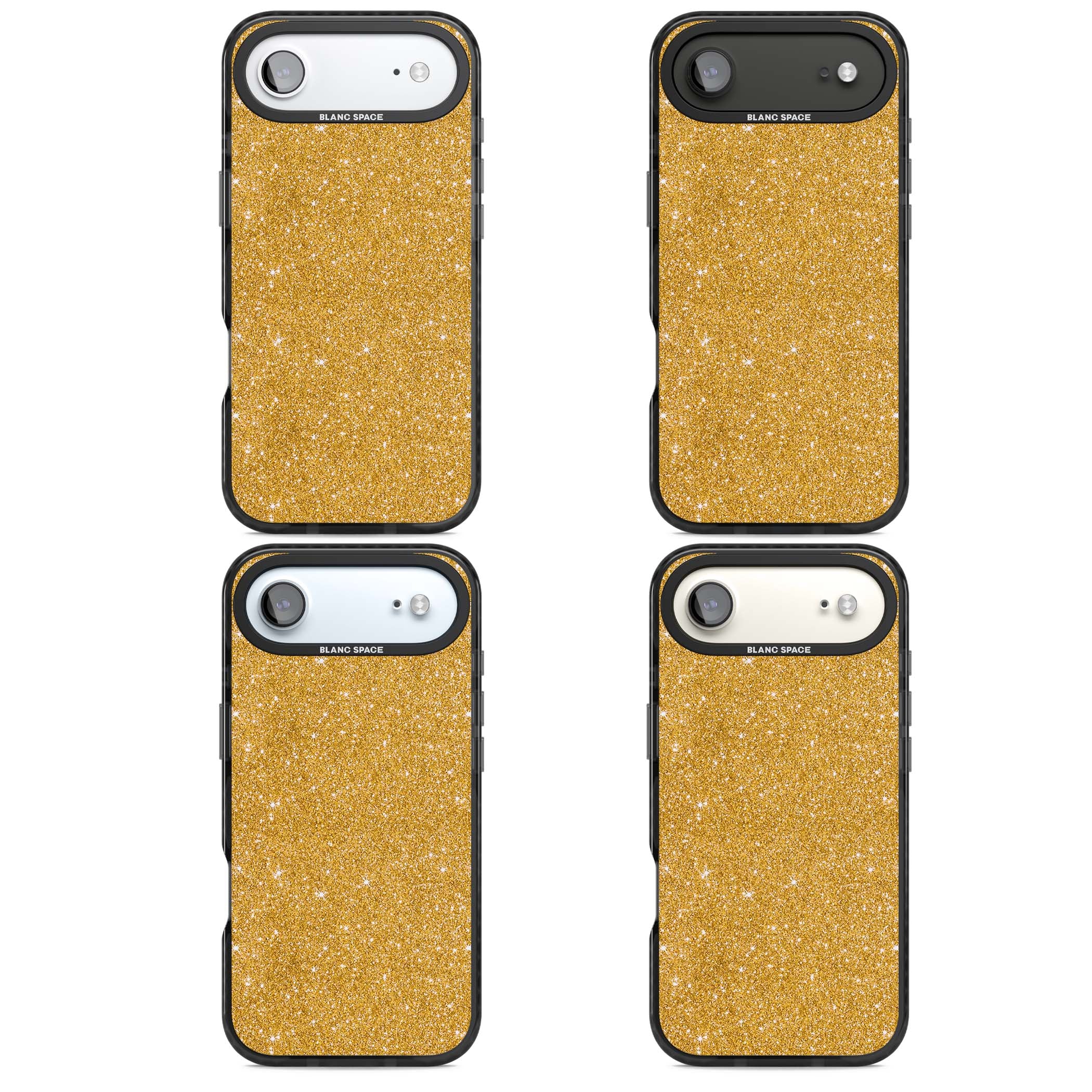 Gold Glitter gold glitter iPhone case featuring a shimmering sparkle wallpaper design in luxury gold | Clear Impact case for iPhone Air
