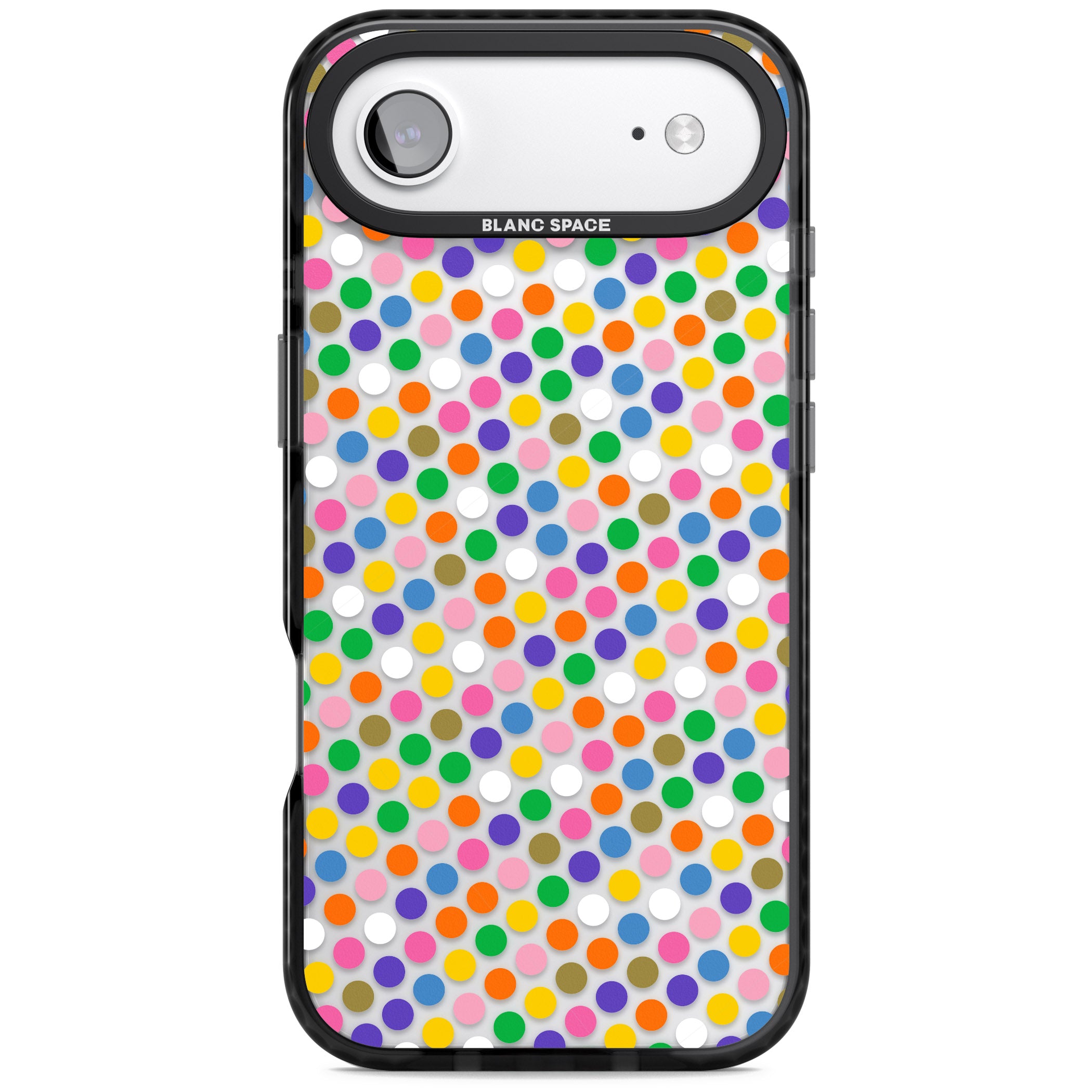 Multicolour Polka Dot Fiesta iPhone 17 Air Impact Black Phone Case