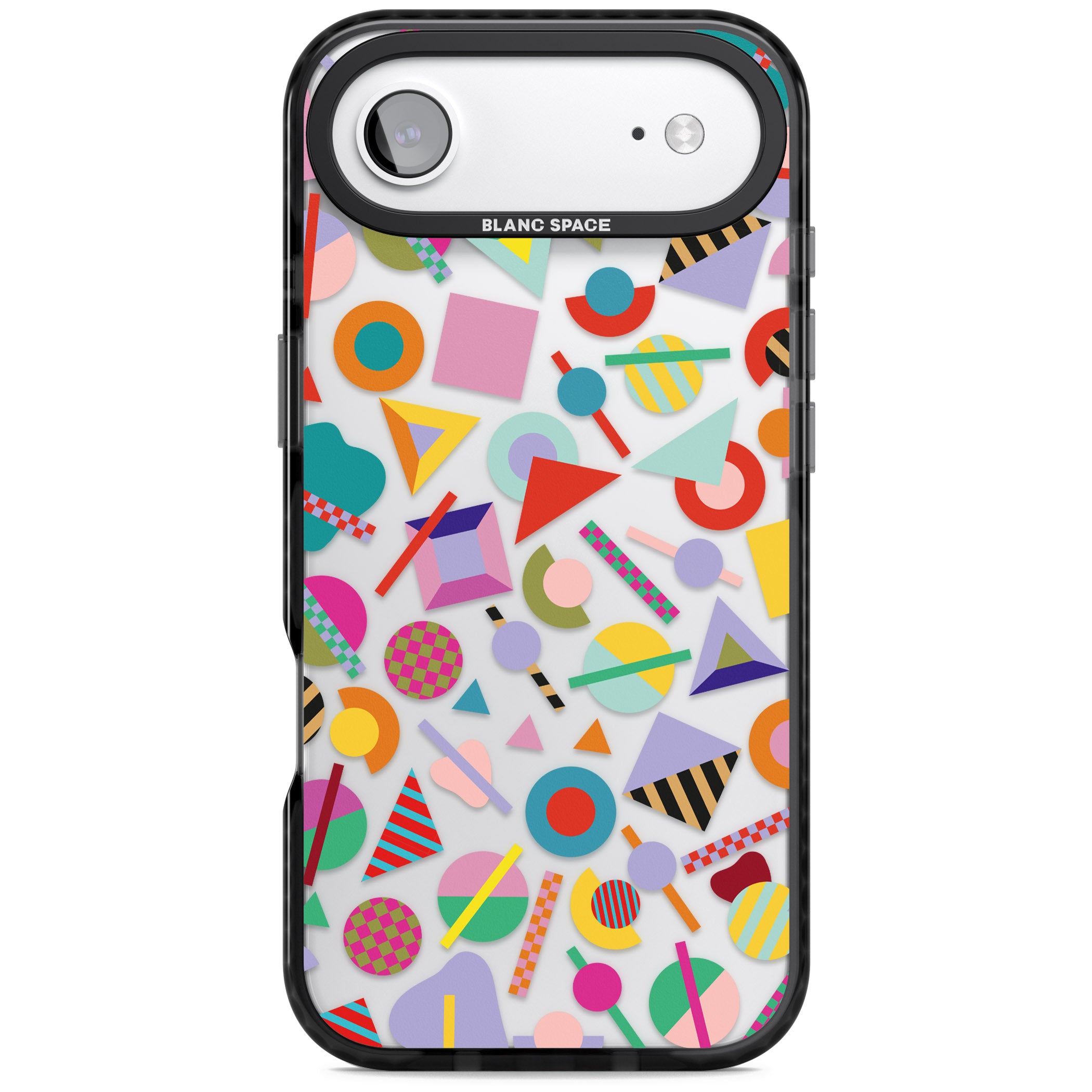 Retro Carnival Shapes iPhone 17 Air Impact Black Phone Case