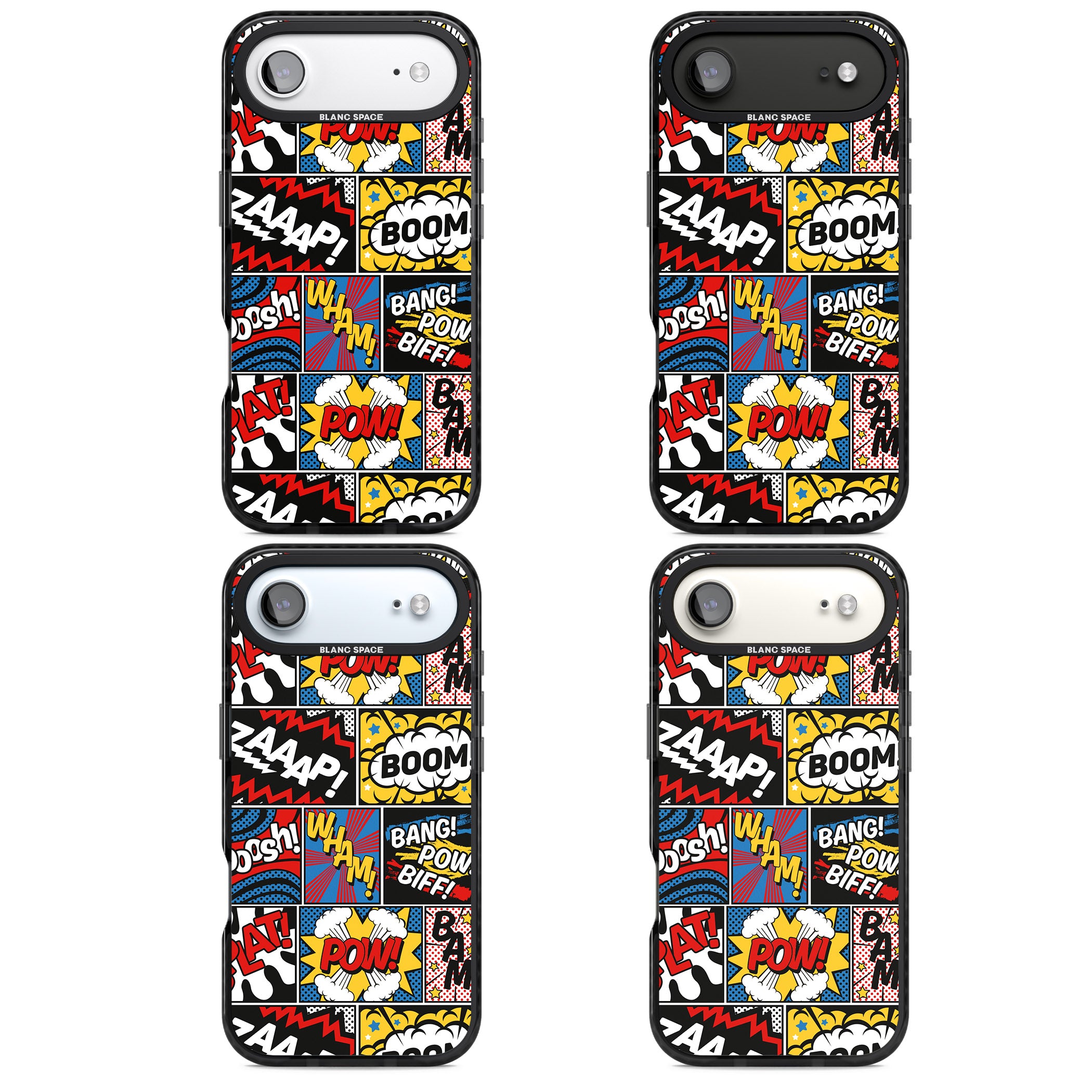 Onomatopoeia iPhone 17 Air Impact Black Phone Case APT Impact Protection