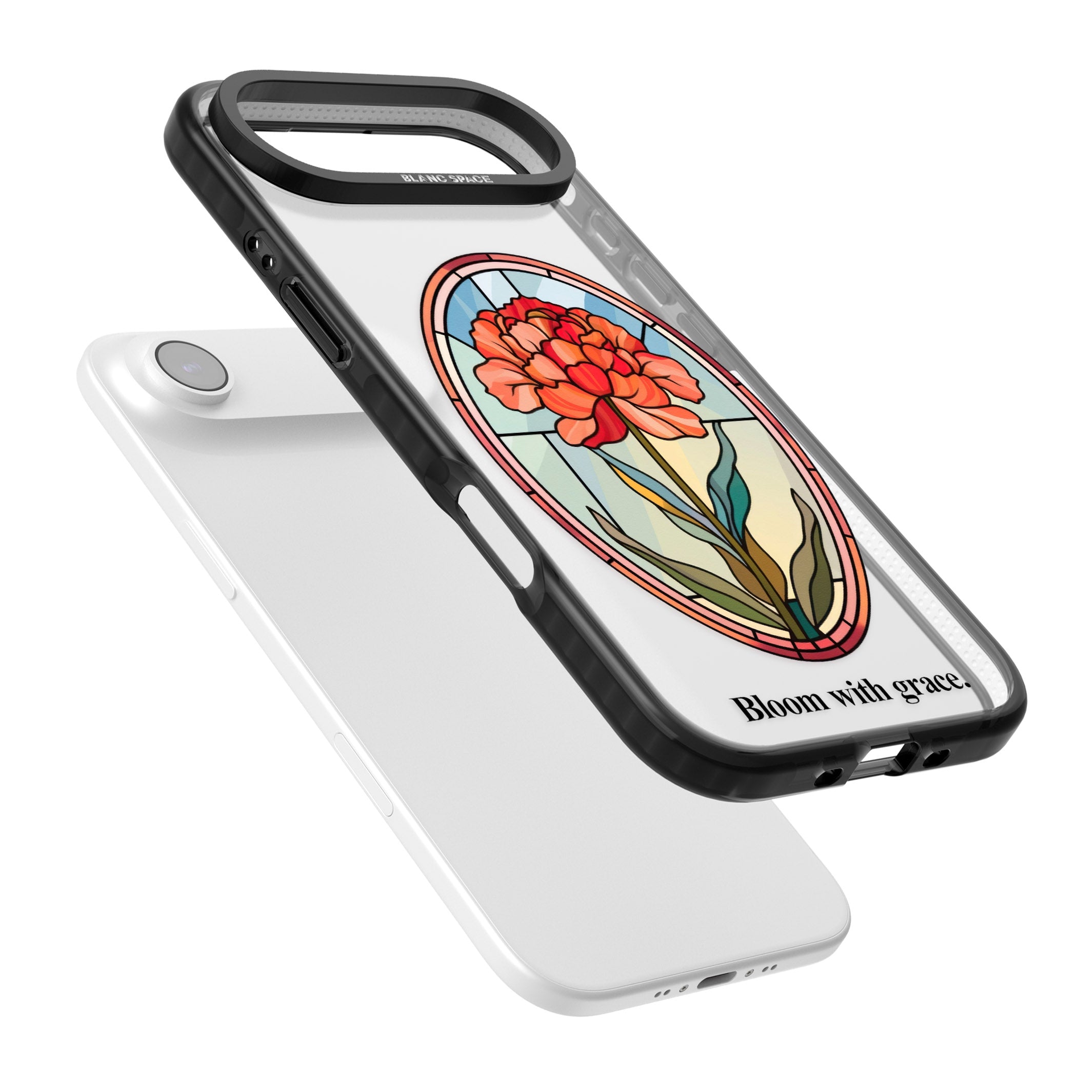 Bloom With Grace iPhone 17 Air Impact Black Phone Case Colours