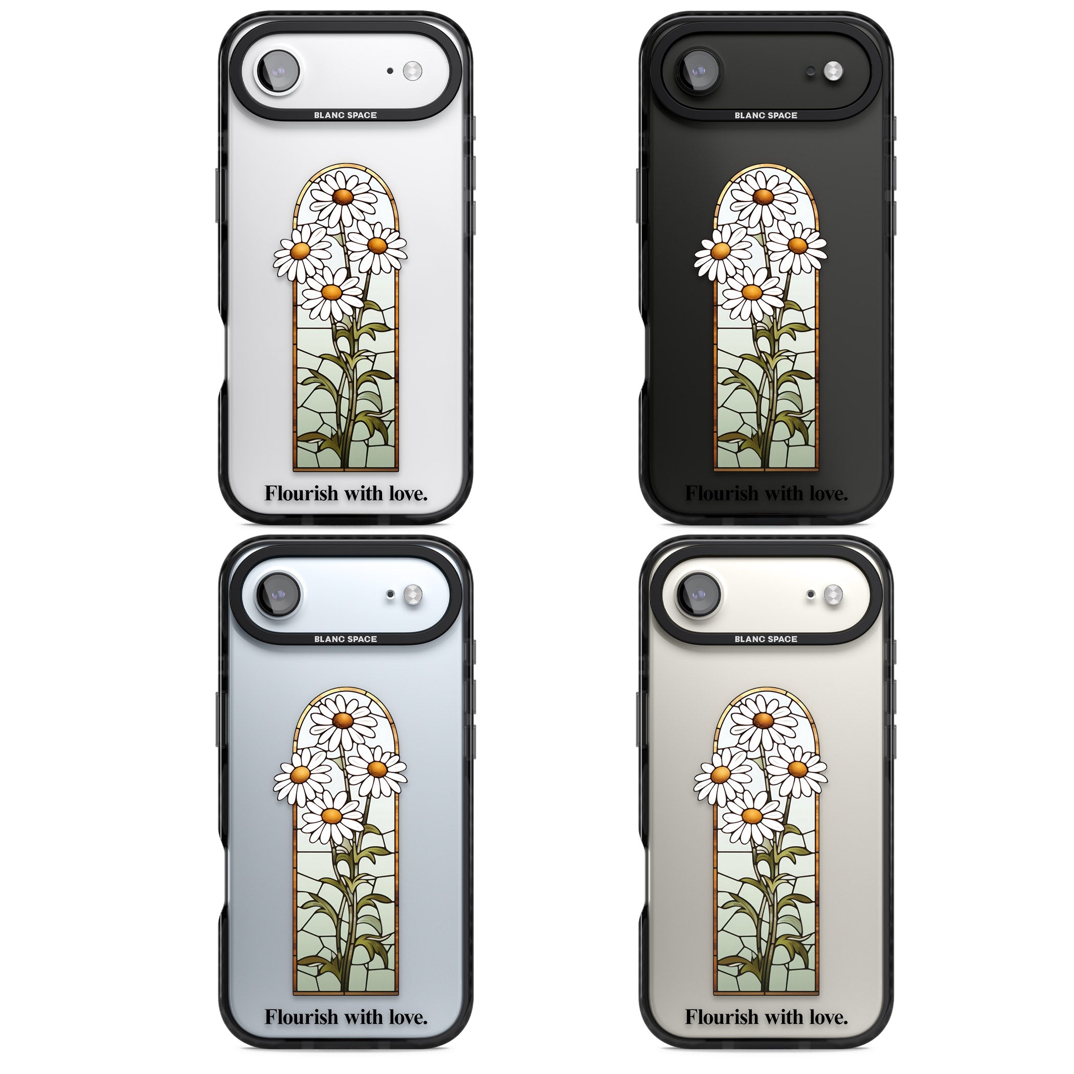 Flourish With Love iPhone 17 Air Impact Black Phone Case APT Impact Protection