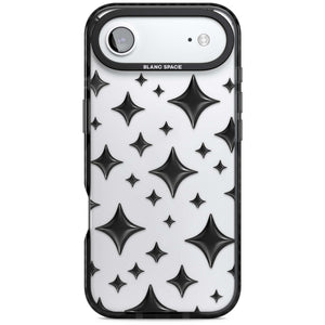 Black Puff Sparkle Pattern