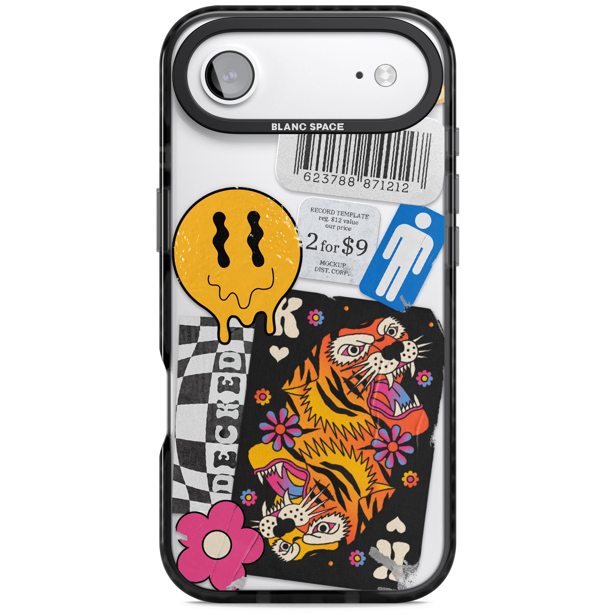 Electric Vibes iPhone 17 Air Impact Black Phone Case