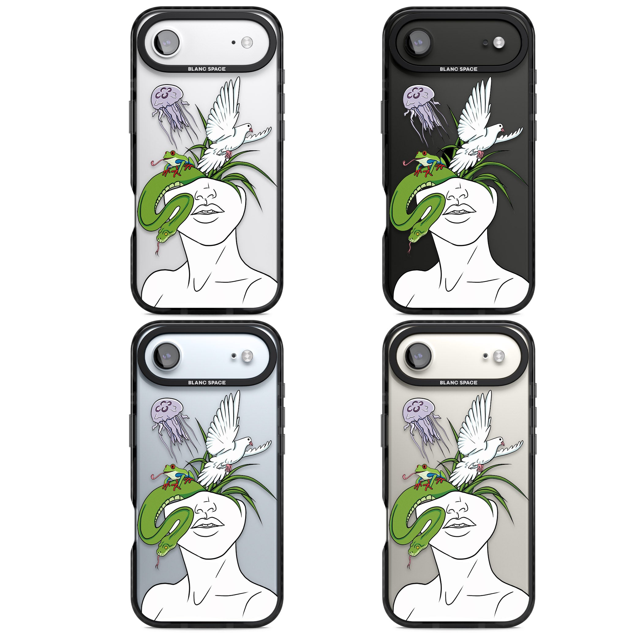 Wild Thoughts iPhone 17 Air Impact Black Phone Case APT Impact Protection