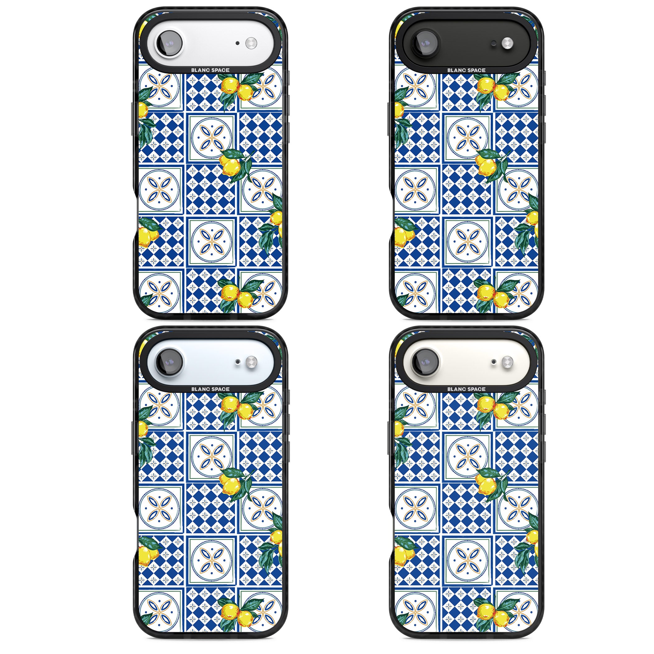 Lemon Tiles iPhone 17 Air Impact Black Phone Case APT Impact Protection