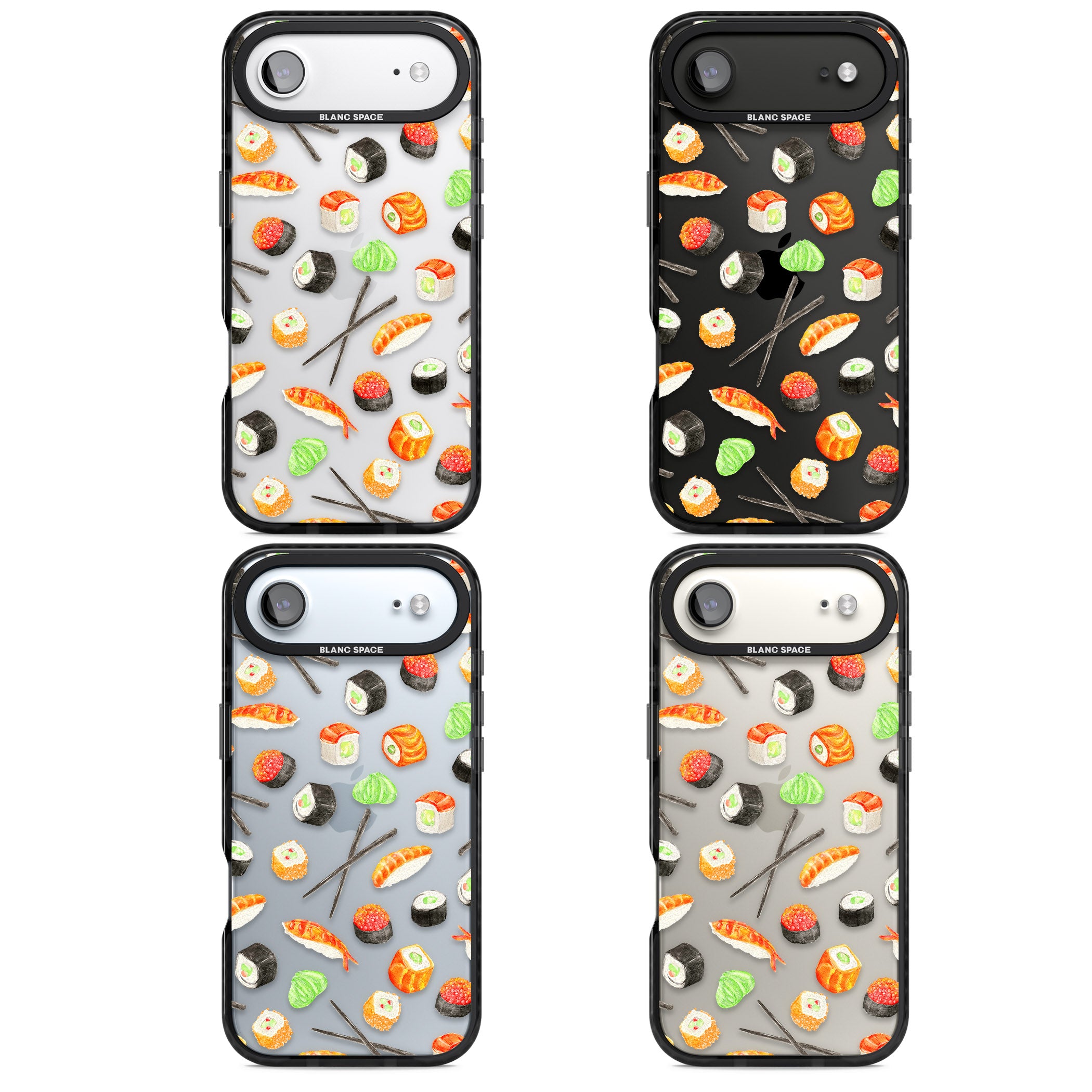 Sushi iPhone 17 Air Impact Black Phone Case APT Impact Protection