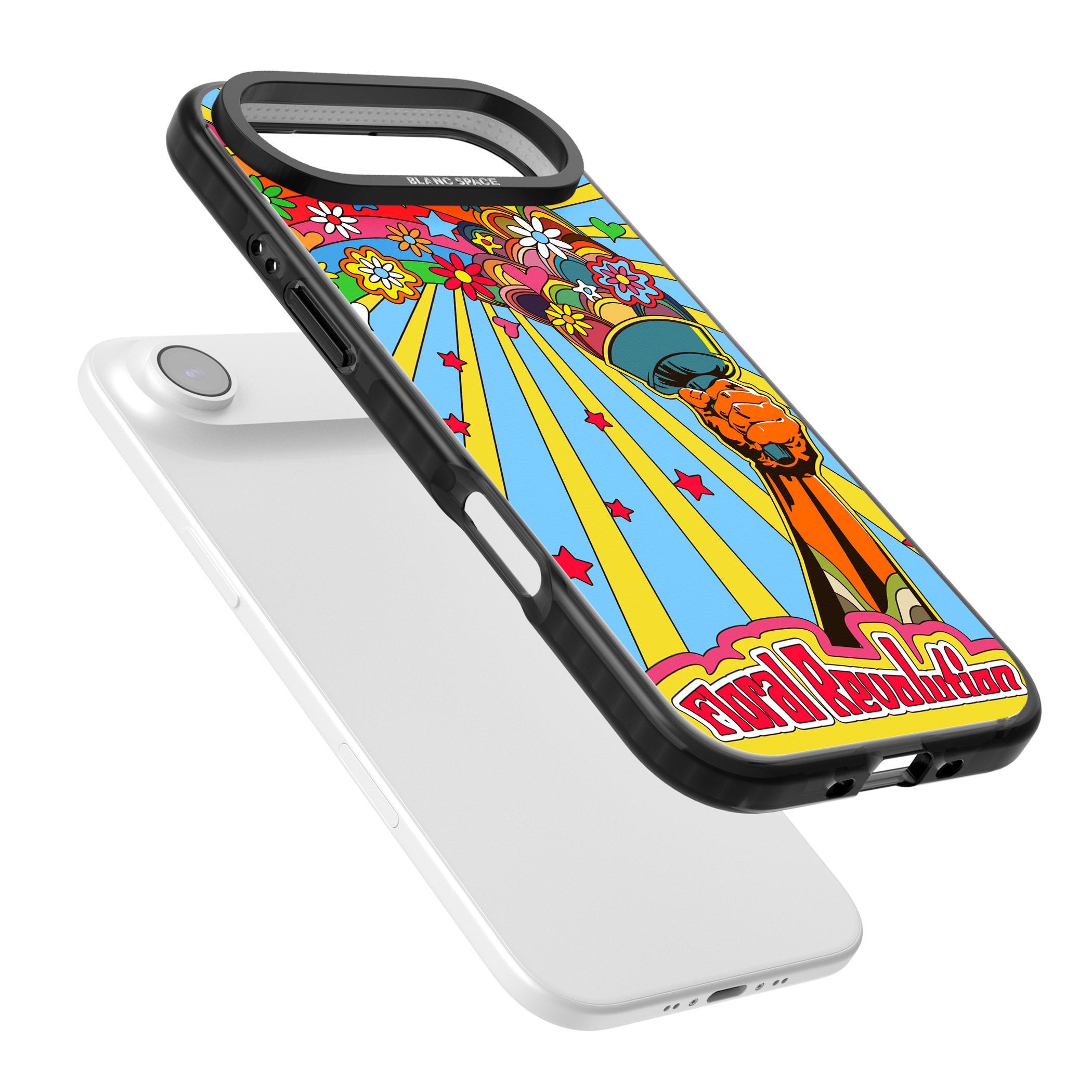 Floral Revolution iPhone 17 Air Impact Black Phone Case Colours