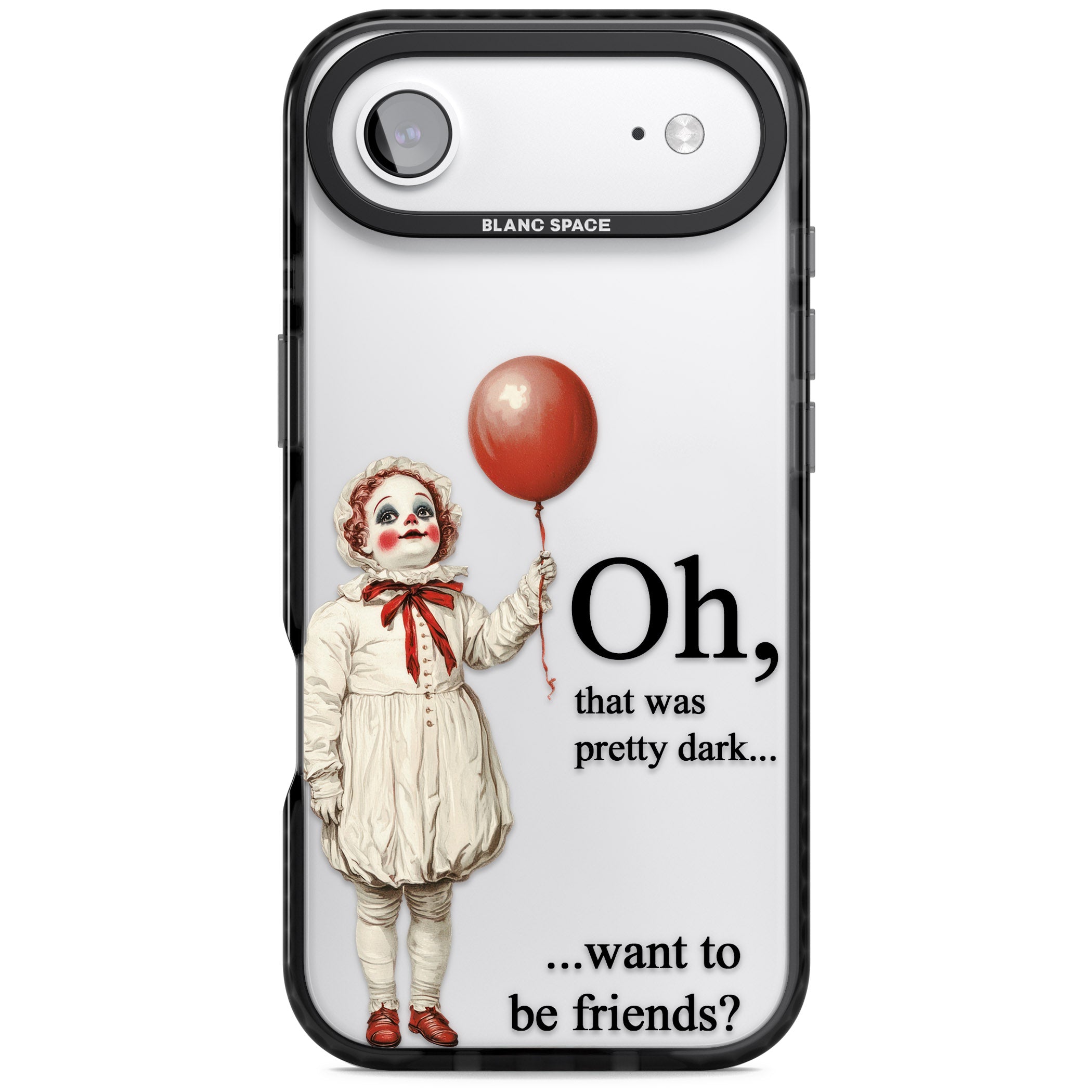 Want To Be Friends? iPhone 17 Air Impact Black Phone Case