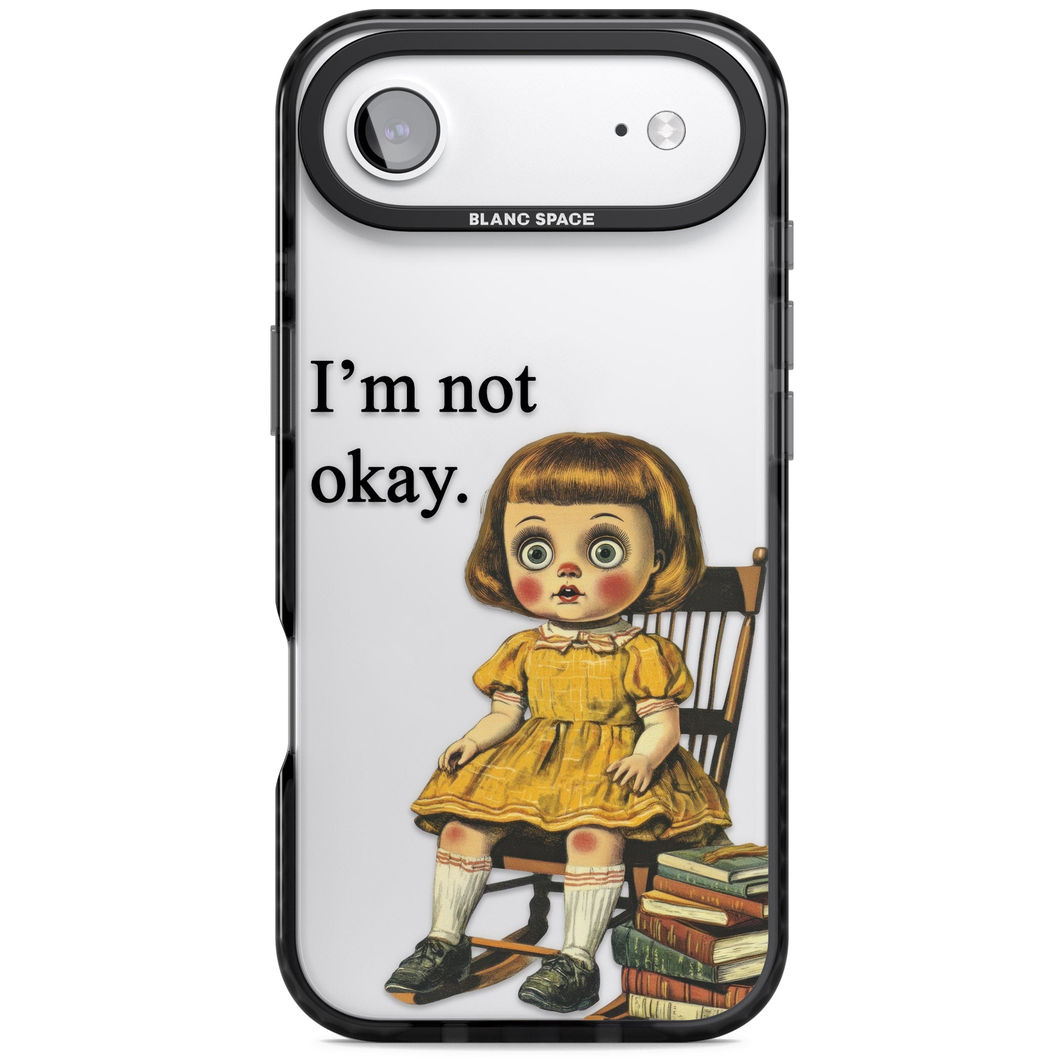 Im Not Okay iPhone 17 Air Impact Black Phone Case