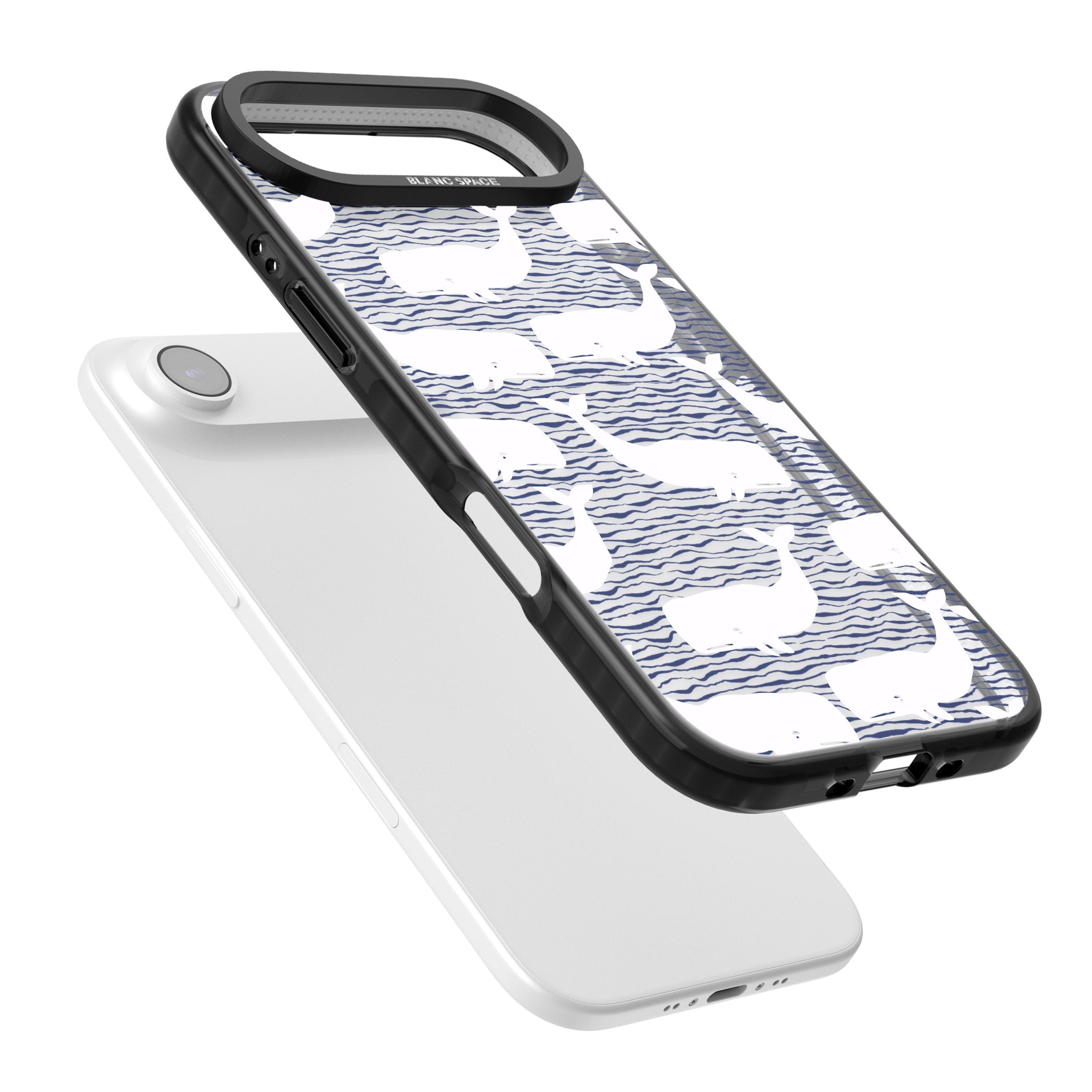 Whale Wave iPhone 17 Air Impact Black Phone Case Colours