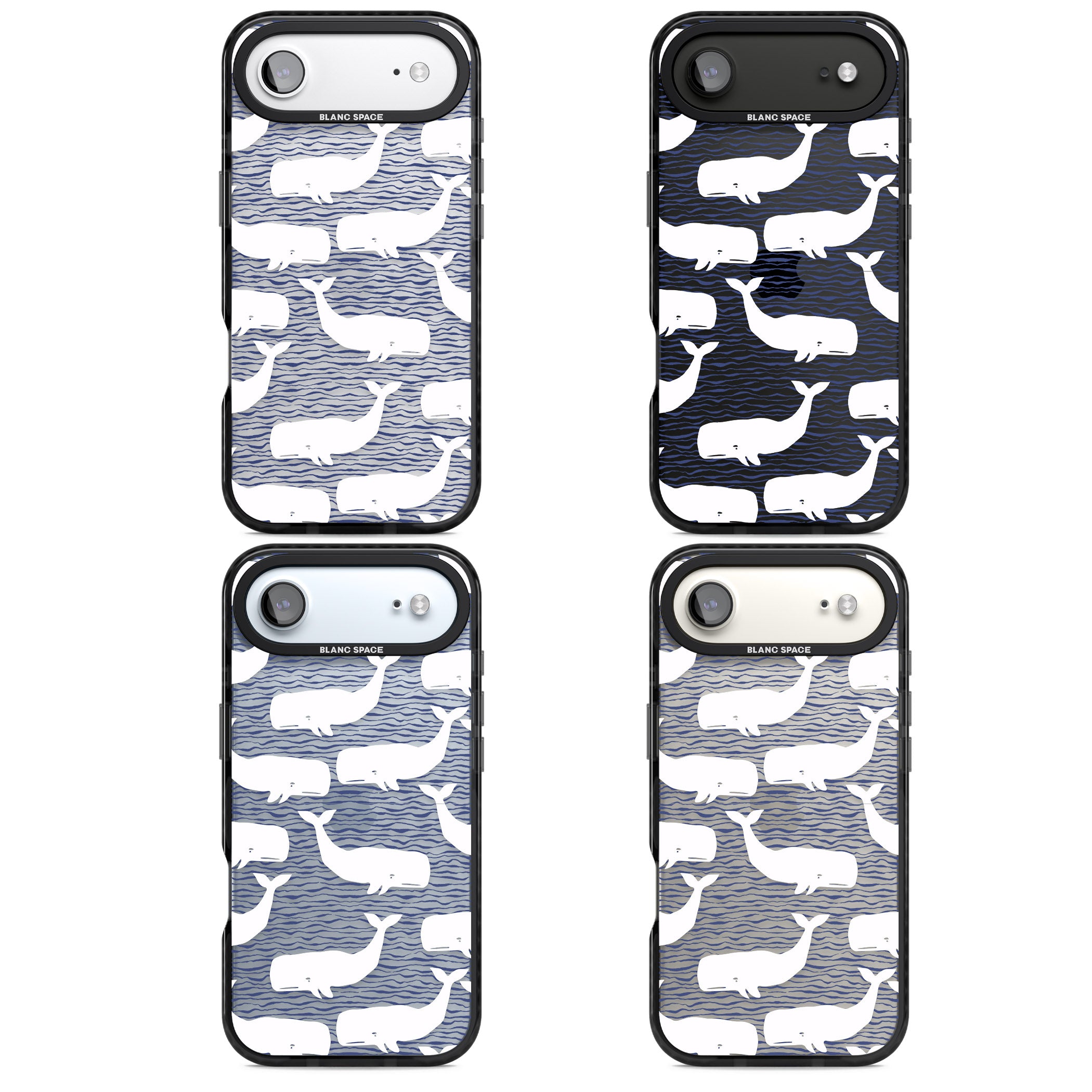 Whale Wave iPhone 17 Air Impact Black Phone Case APT Impact Protection